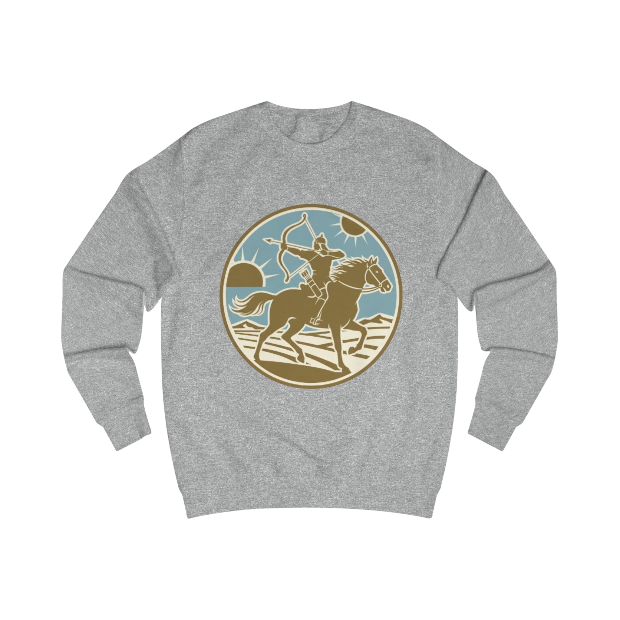 Rodeo Rider Crewneck Sweatshirt — Vintage Western Horseback Design