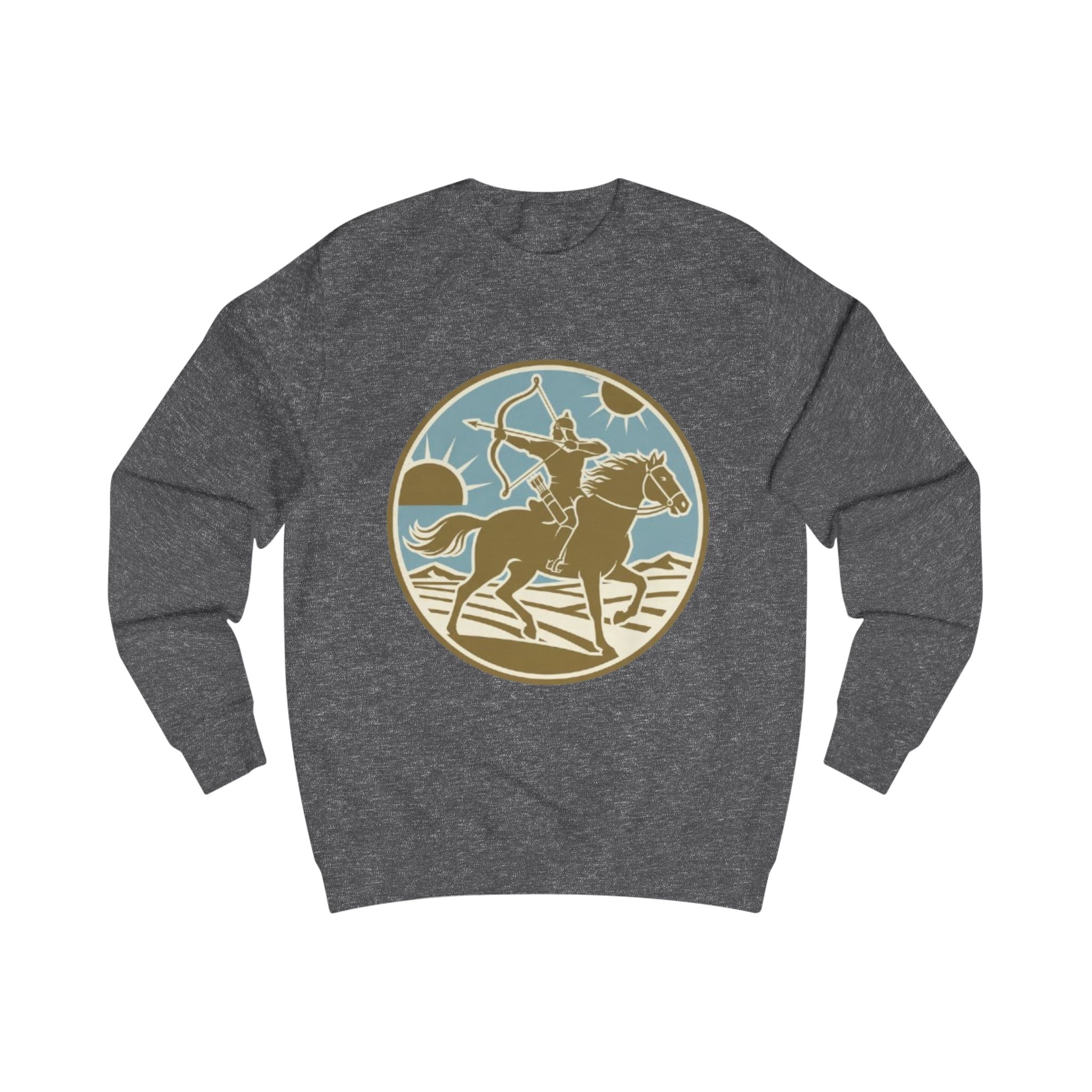 Rodeo Rider Crewneck Sweatshirt — Vintage Western Horseback Design