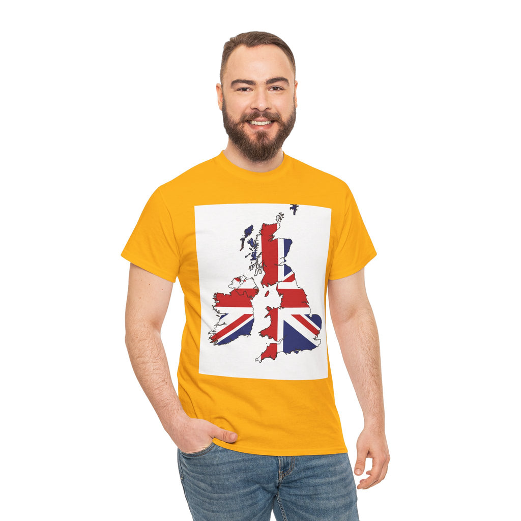 UK Map Flag T-Shirt — British Union Jack Graphic Tee
