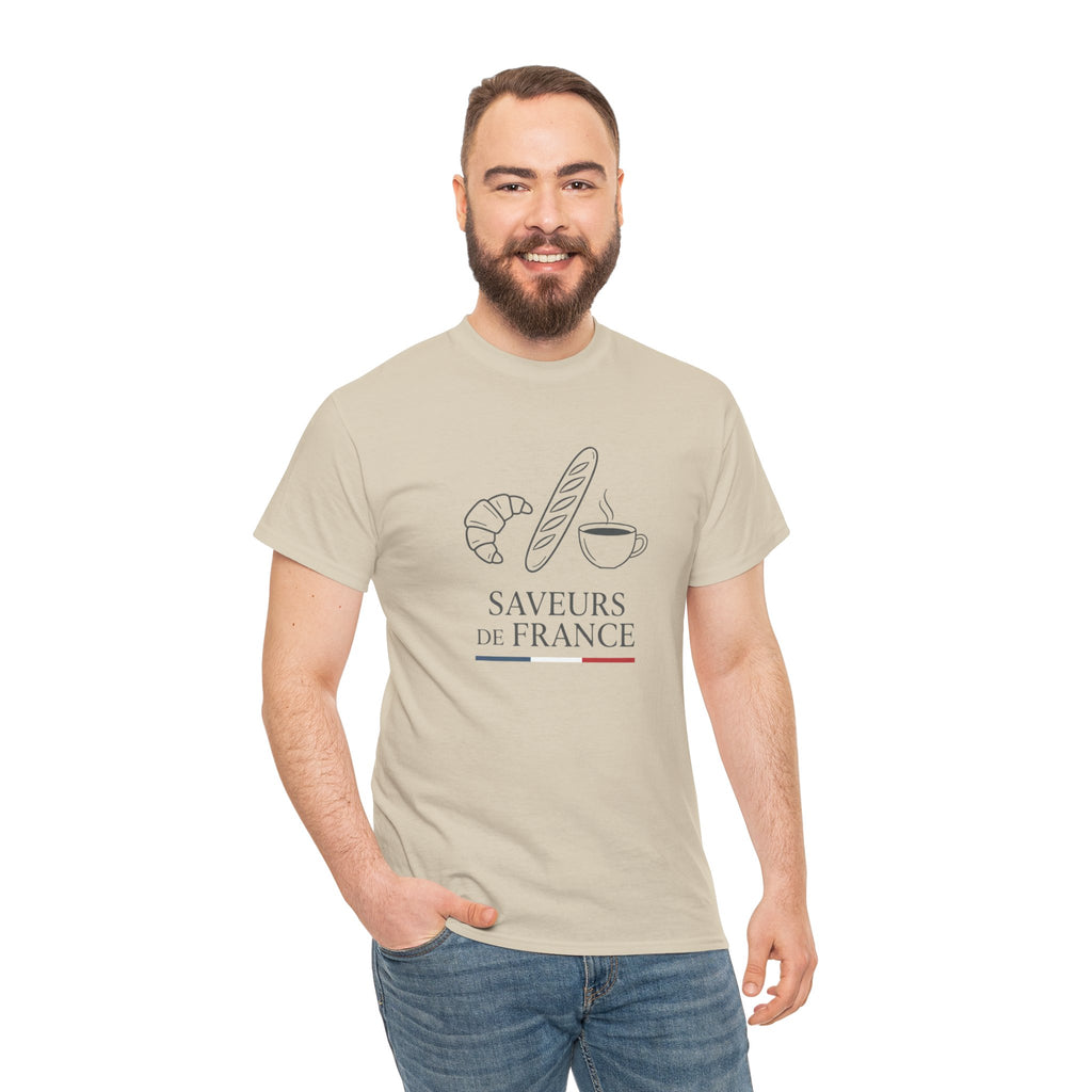 Saveurs de France T-Shirt — French Bakery Croissant & Baguette Tee