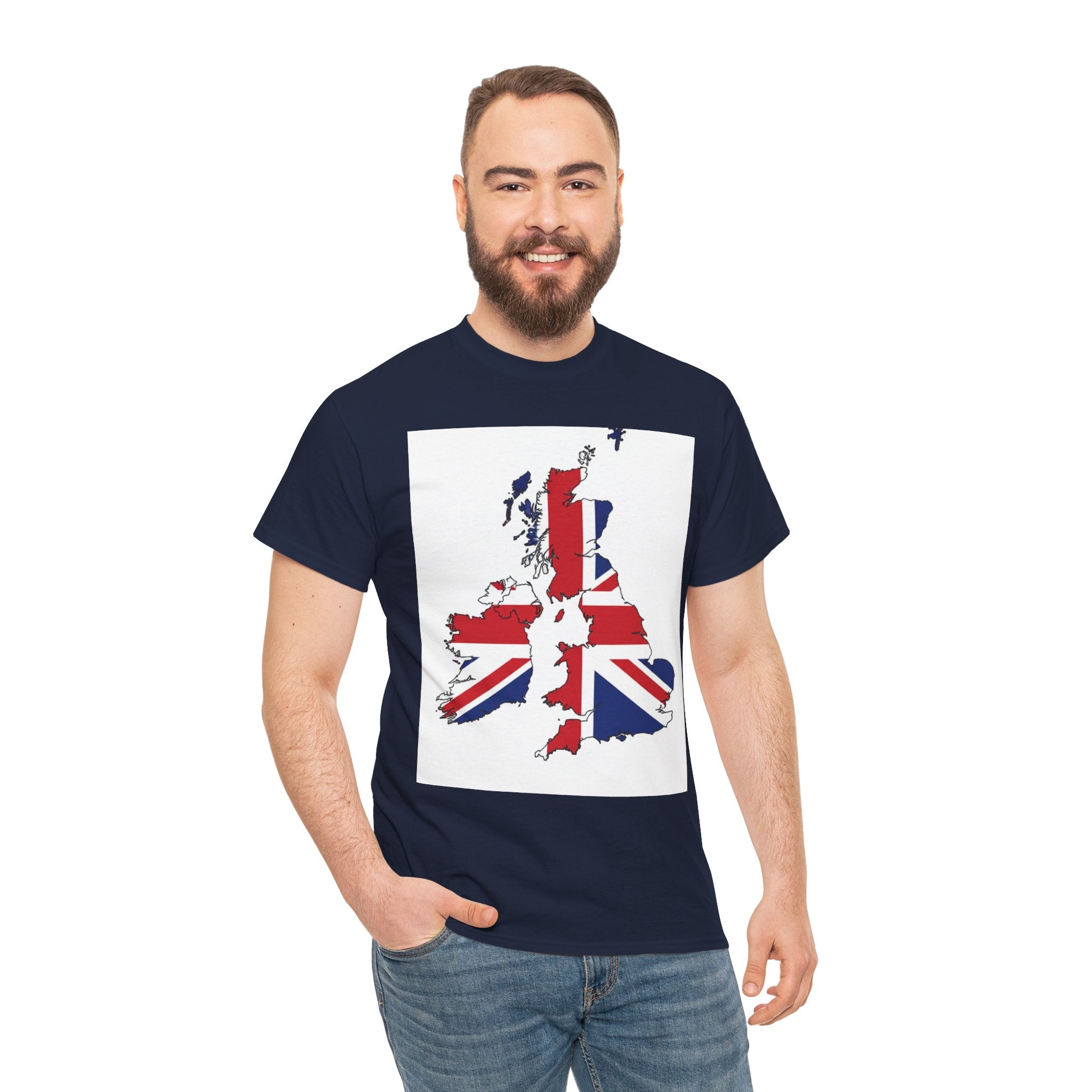 UK Map Flag T-Shirt — British Union Jack Graphic Tee
