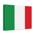 Italian Flag Canvas Print — Matte Stretched Wall Art