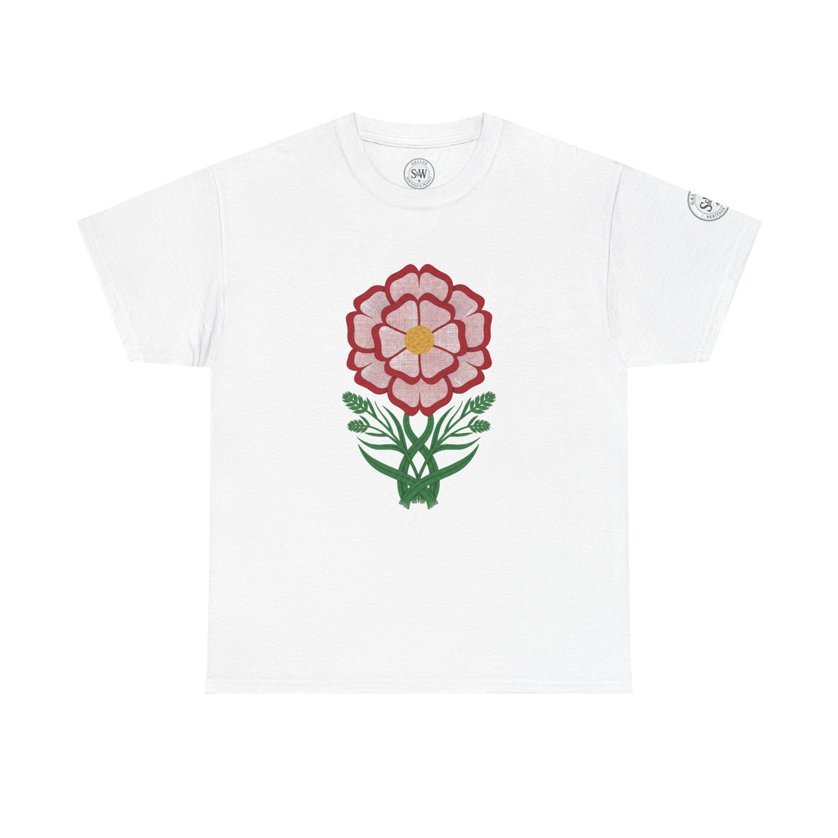 Tudor Rose England floral heritage T-shirt