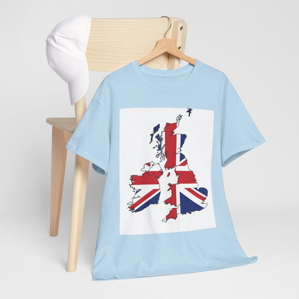 UK Map Flag T-Shirt — British Union Jack Graphic Tee