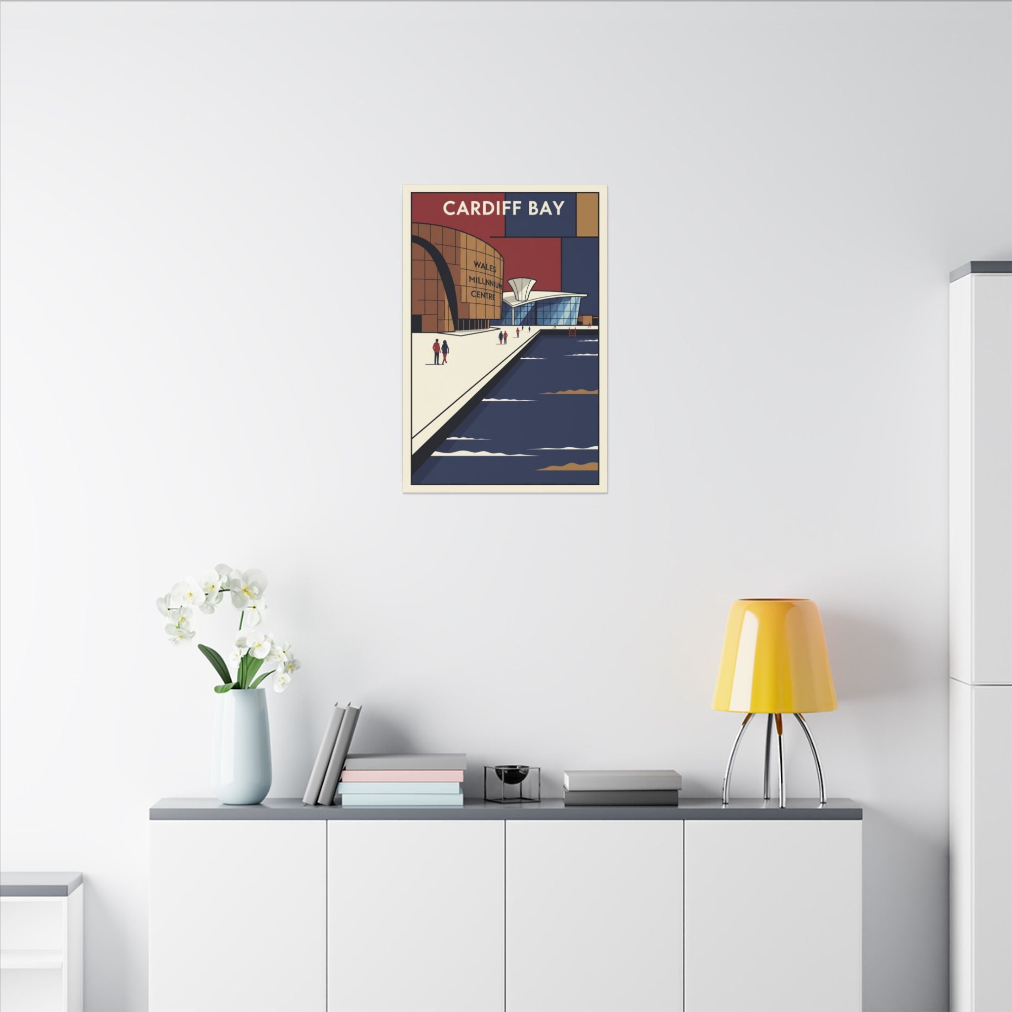Cardiff bay Millennium centre Travel Poster Canvas