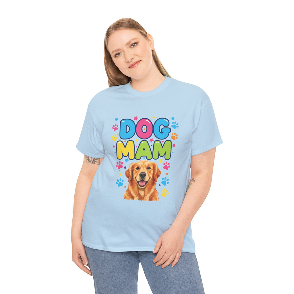 Dog Mam T-Shirt — Cute Colorful "Dog Mam" Graphic Tee for Dog Lovers