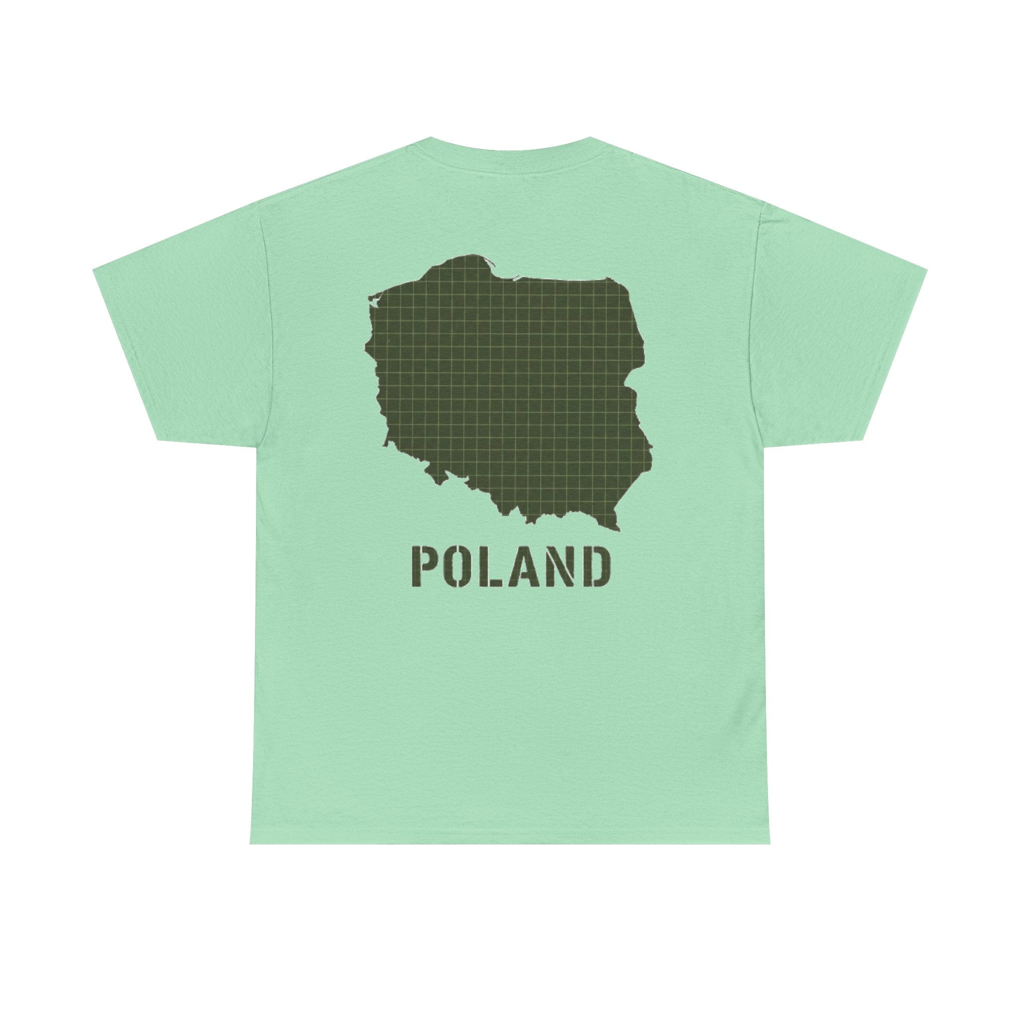 Poland Map Tee — Military Grid Map Graphic T-Shirt