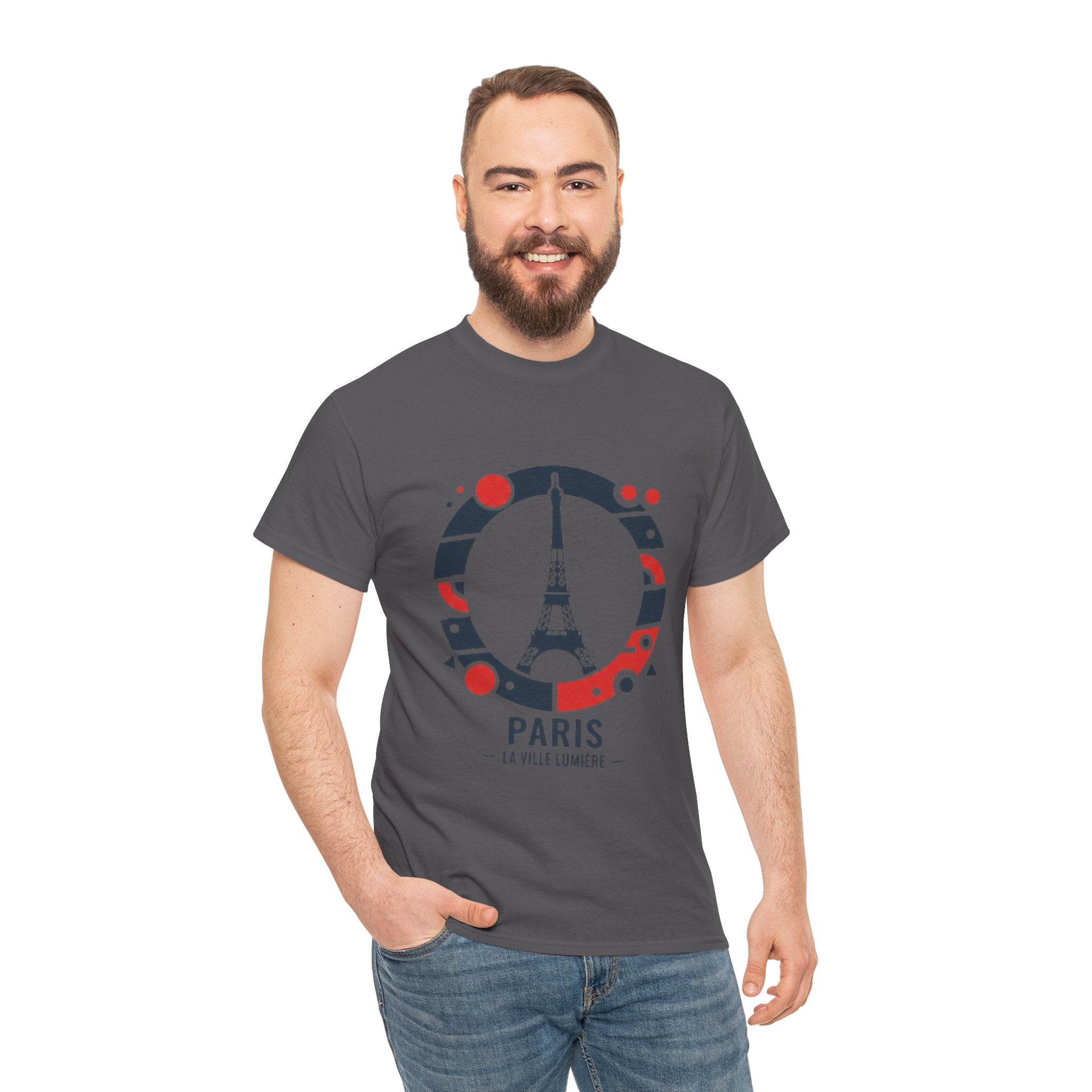 Paris Eiffel Tower Graphic Tee — 'Paris La Ville Lumière' Travel T‑Shirt