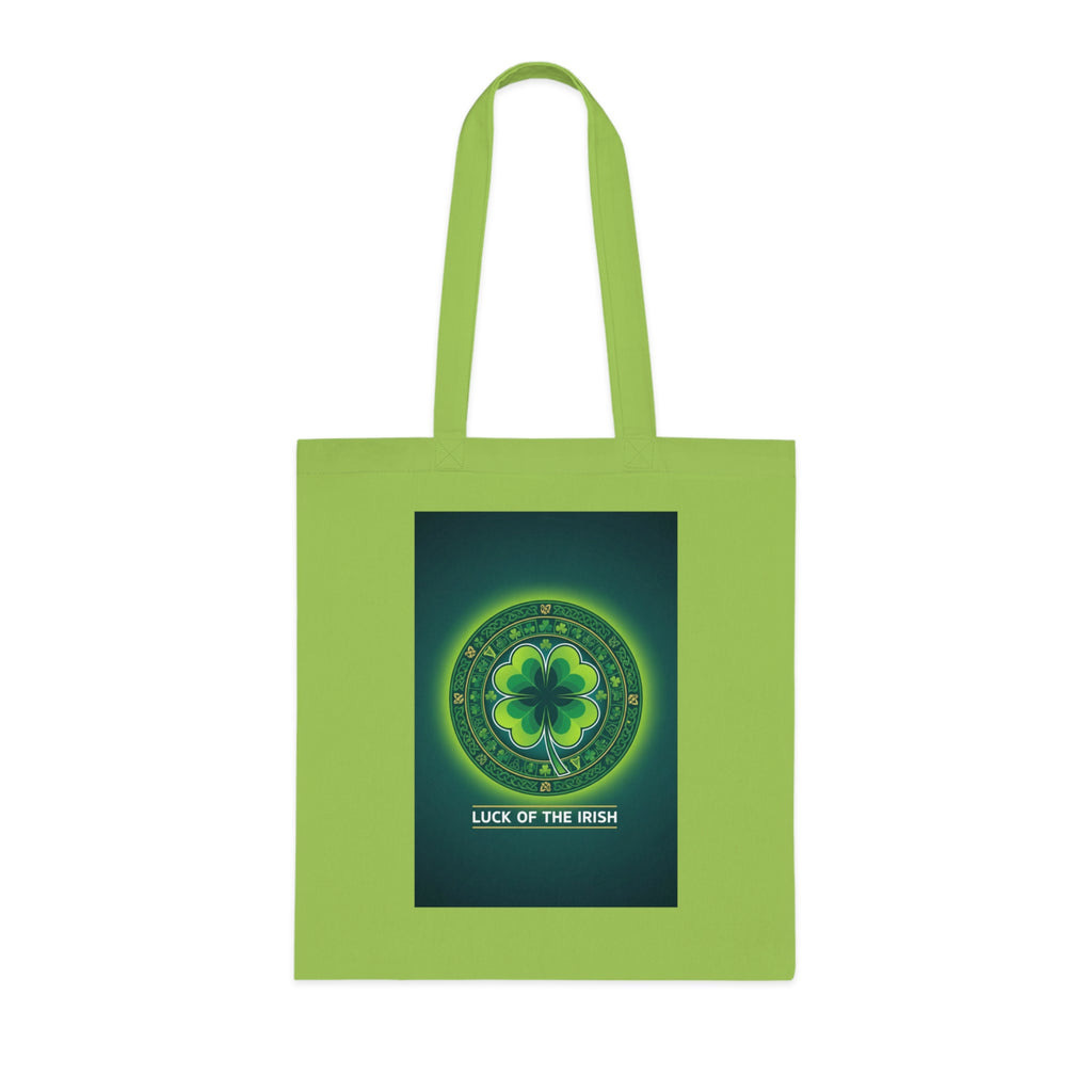 Luck of the Irish Cotton Tote — Shamrock St. Patrick’s Day Market Bag