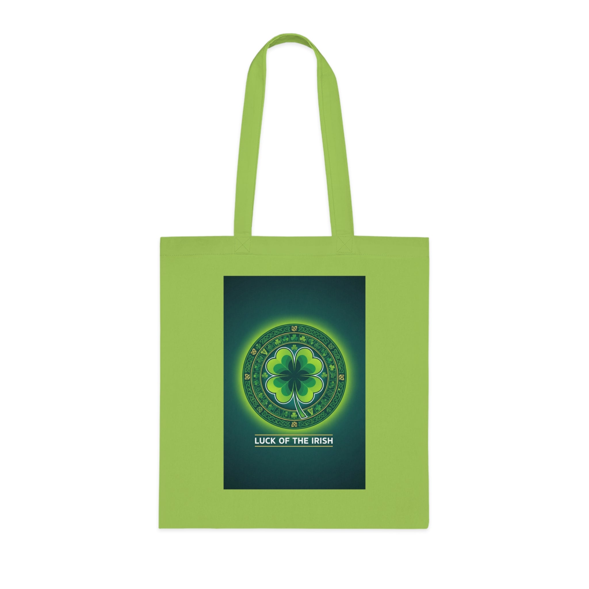 Luck of the Irish Cotton Tote — Shamrock St. Patrick’s Day Market Bag