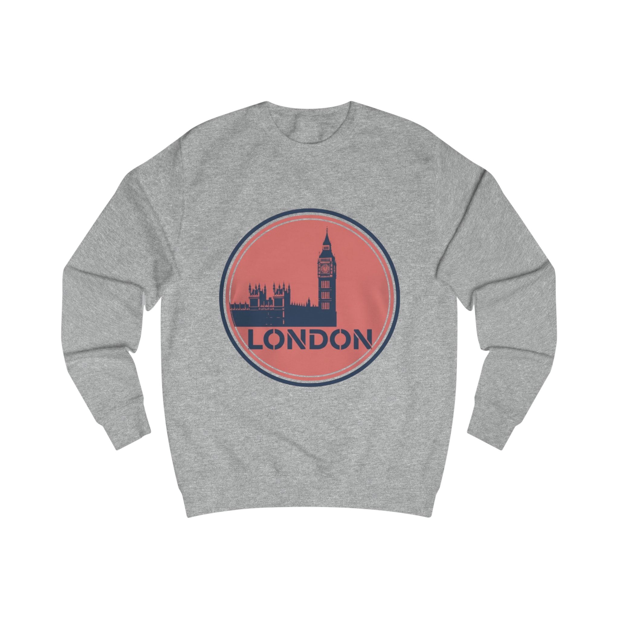 London Skyline Sweatshirt — Vintage Big Ben Circle Logo