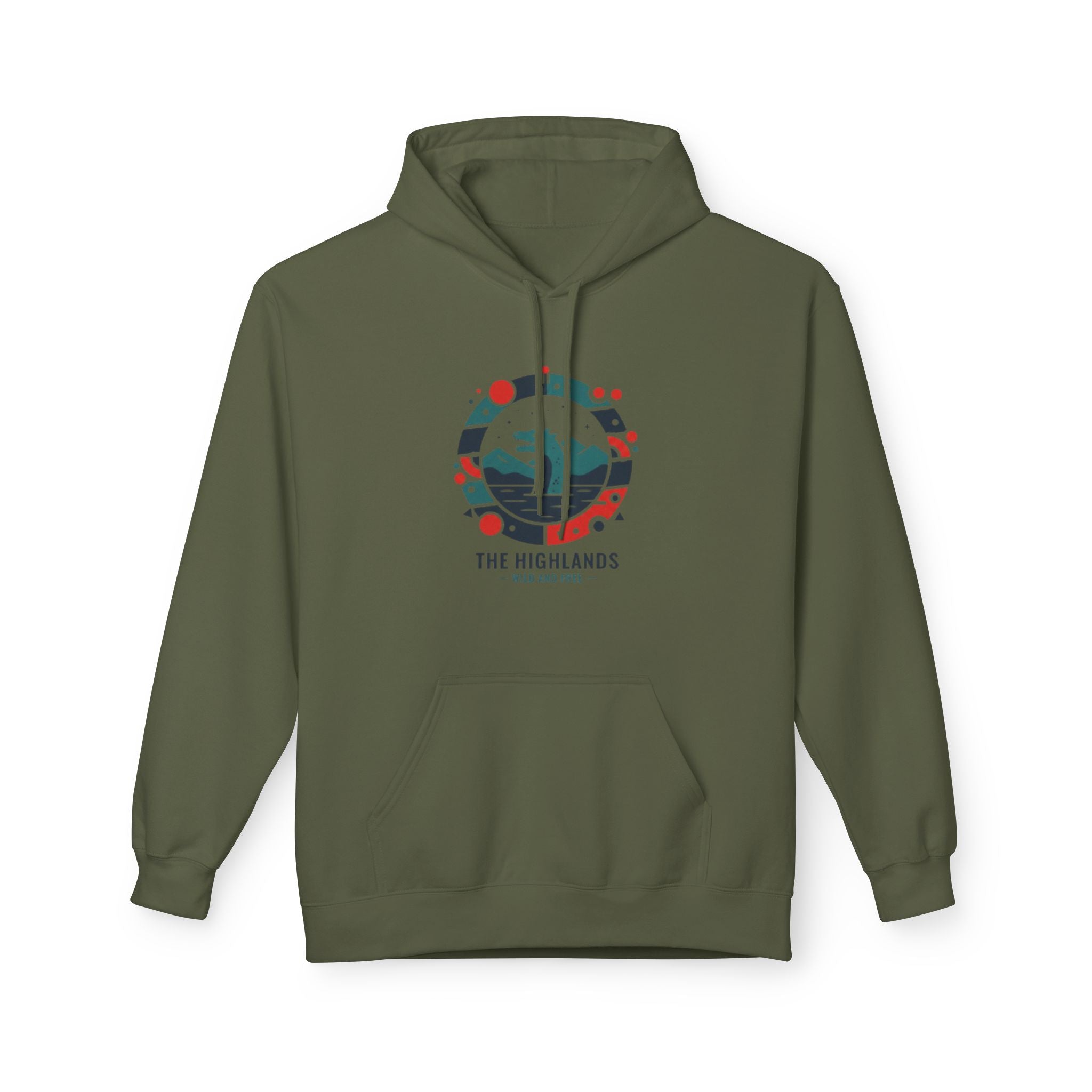 Highlands Mountain Hoodie — Scenic Retro Adventure Pullover