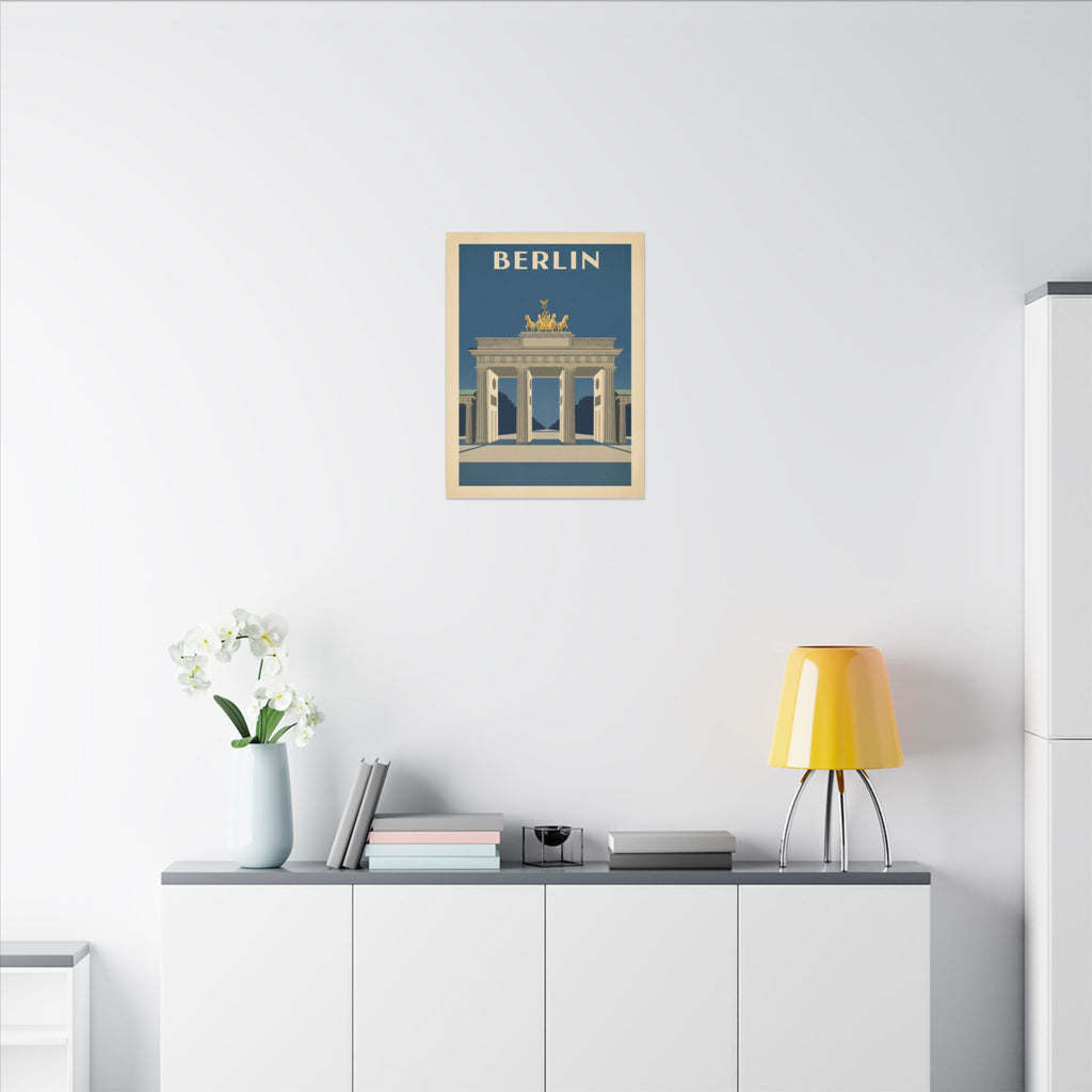 Berlin Brandenburger Tor Matte Canvas Print