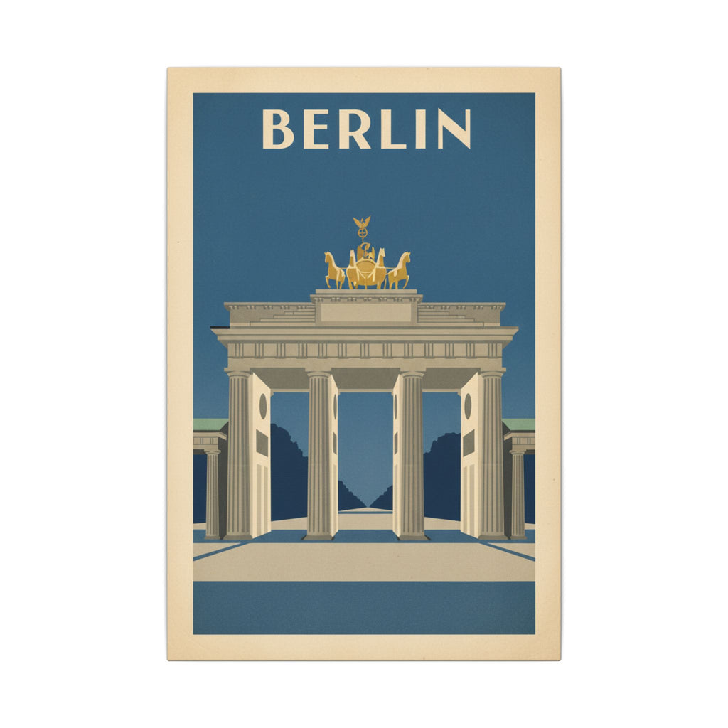 Berlin Brandenburger Tor Matte Canvas Print