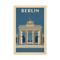 Berlin Brandenburger Tor Matte Canvas Print
