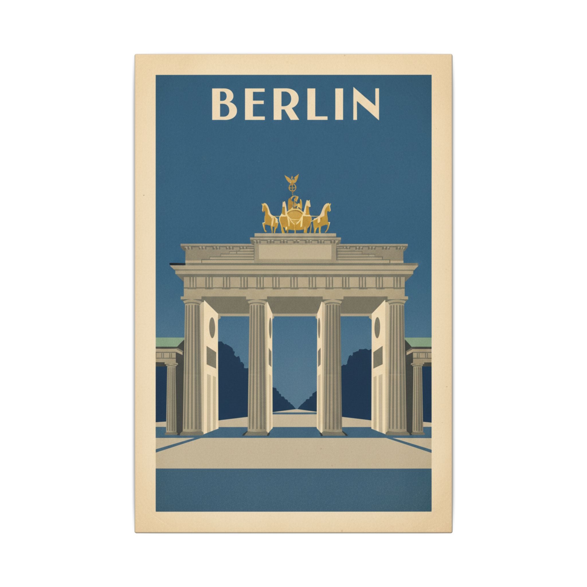 Berlin Brandenburger Tor Matte Canvas Print