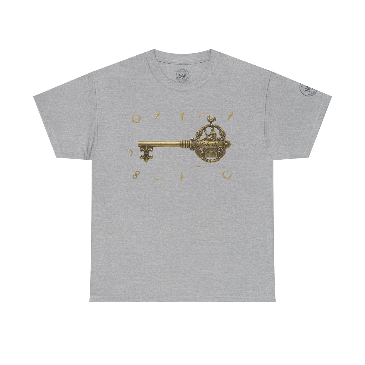 Bastille Key T-Shirt — French Revolution History Tee — product image 4