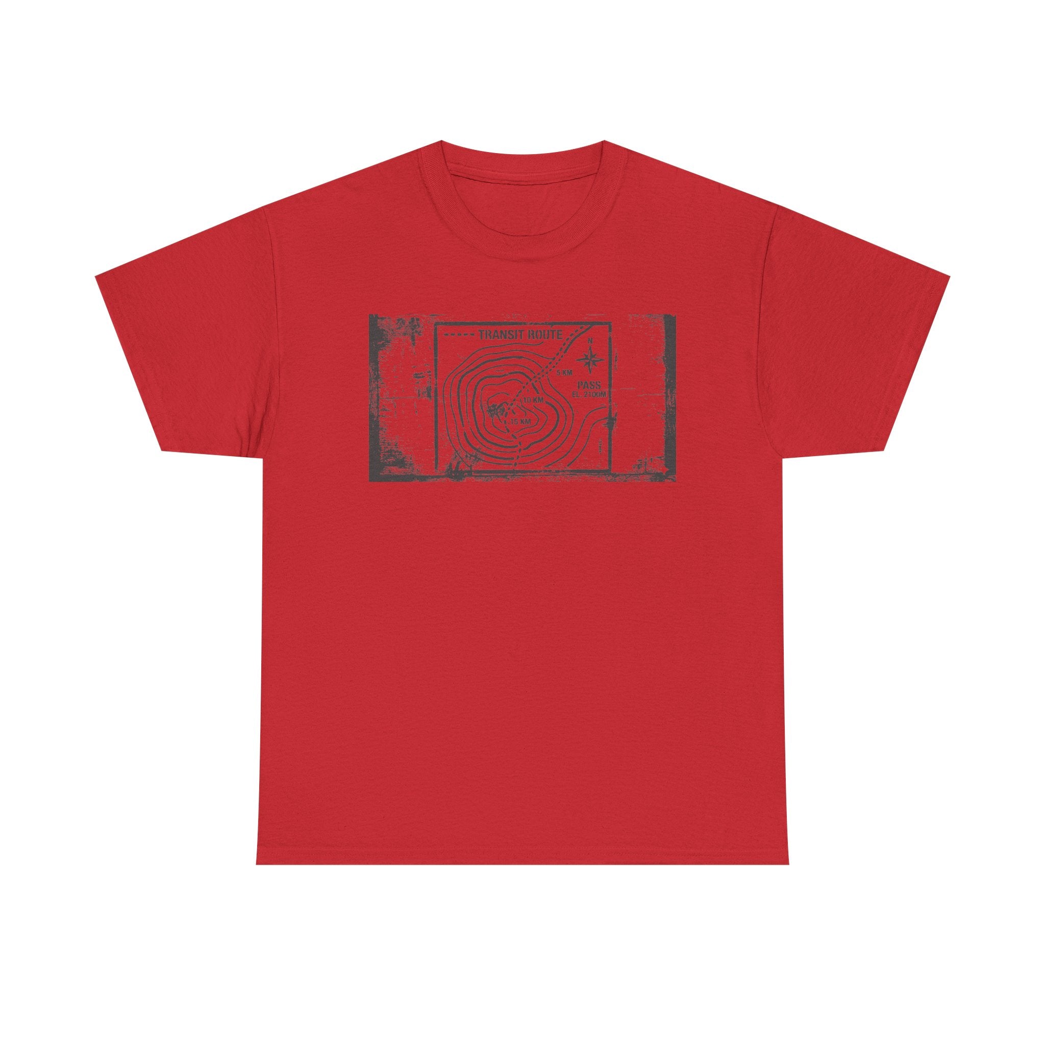 Retro Transit Route Adventure T-Shirt — Vintage Travel Map Graphic Tee