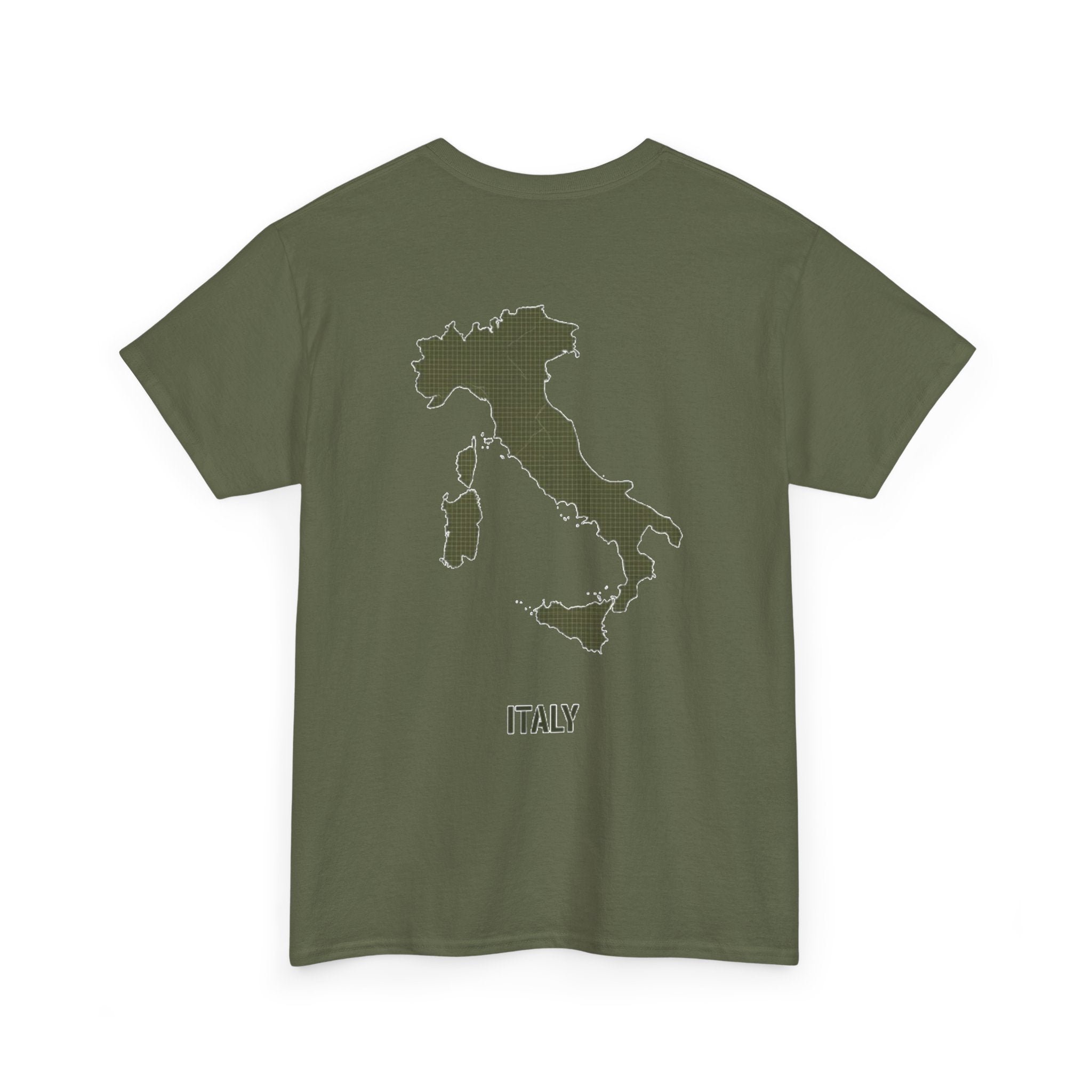 Italy Map Tee — GALLUS Logo Casual Cotton T-Shirt