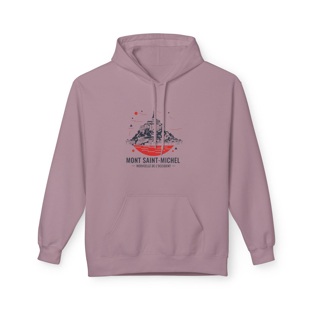 Mont Saint-Michel Graphic Hoodie — French Landmark Travel Sweatshirt
