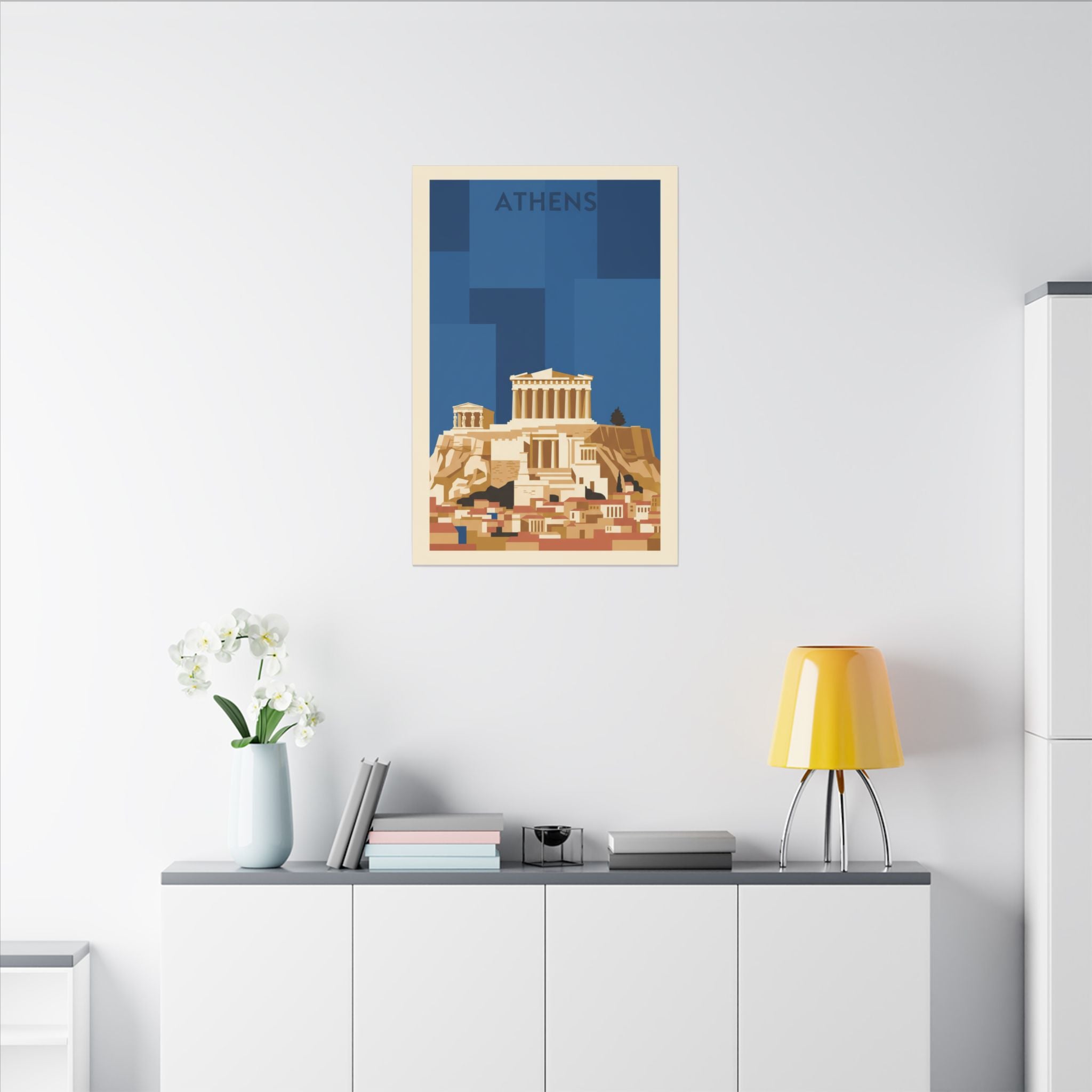 Acropolis Parthenon Matte Canvas Wall Art