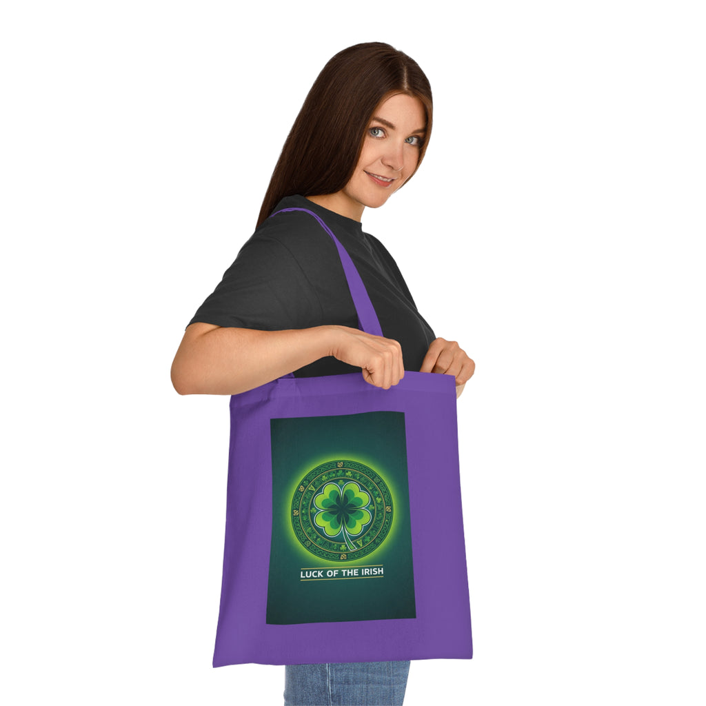 Luck of the Irish Cotton Tote — Shamrock St. Patrick’s Day Market Bag