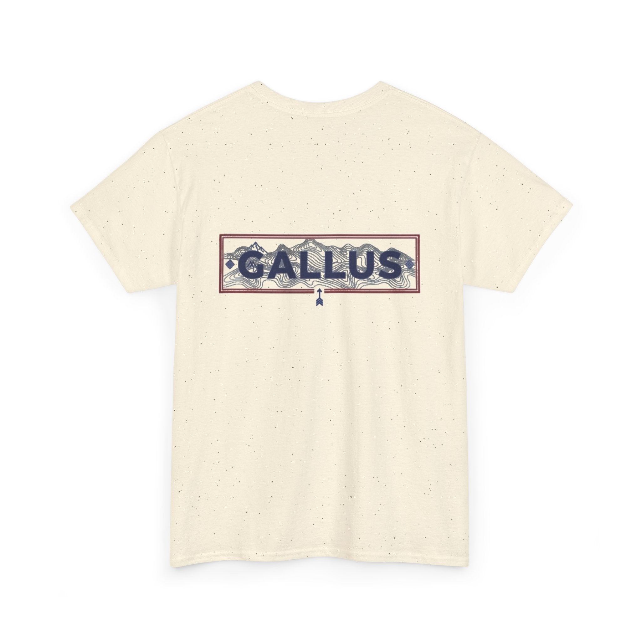 Gallus Logo T-Shirt — Minimal Retro Chest & Back Graphic Tee