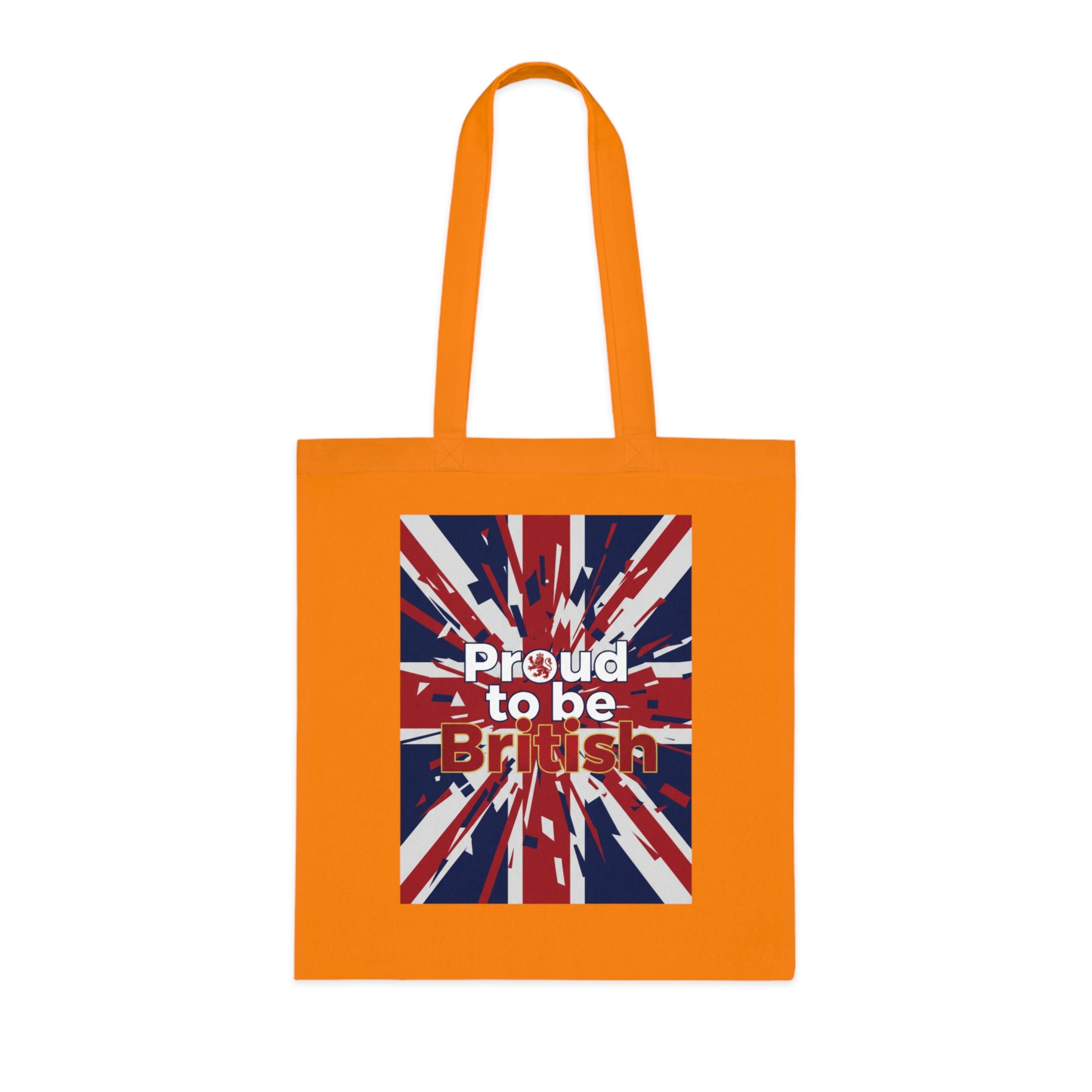 Proud to Be British Cotton Tote — Union Jack Flag Shopper Bag