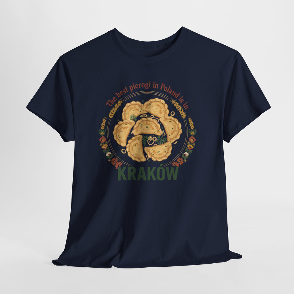 Kraków Pierogi Graphic Tee — "The best pierogi in Poland is in KRAKÓW" T-Shirt