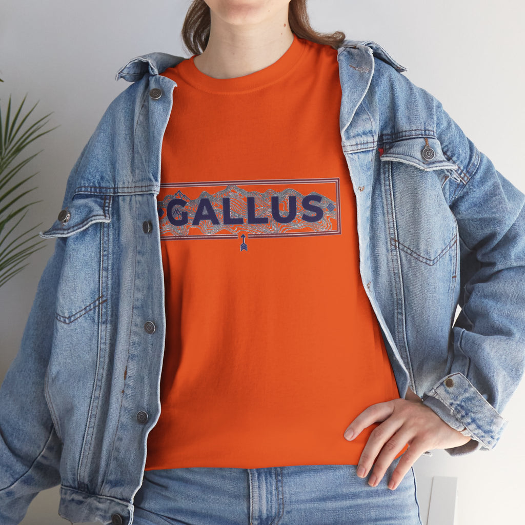 Gallus Spain Map T‑Shirt — Vintage Grid Spain Map Tee