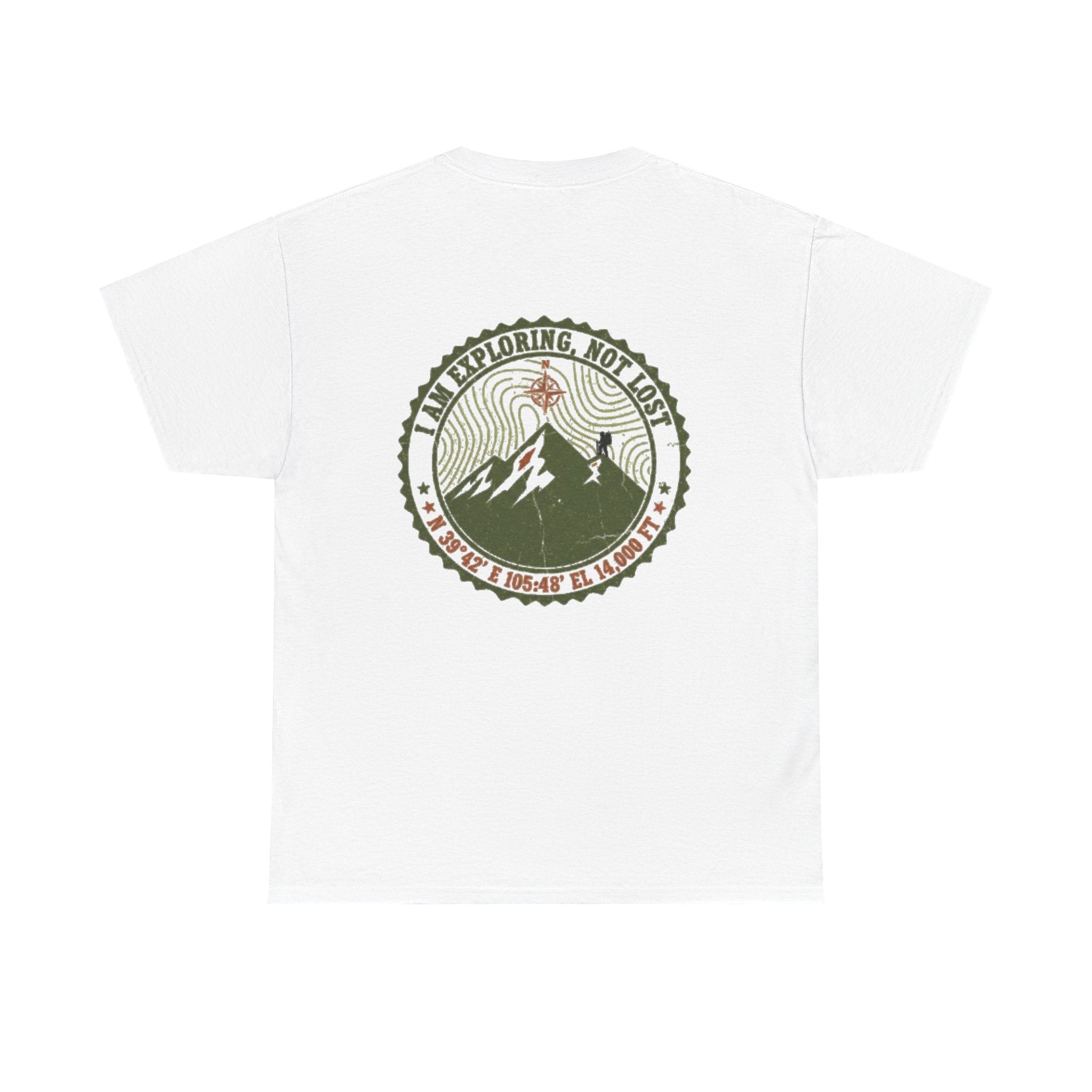 Adventure Logo Tee — "GALLUS" Mountain Badge Shirt (Exploring Not Lost)