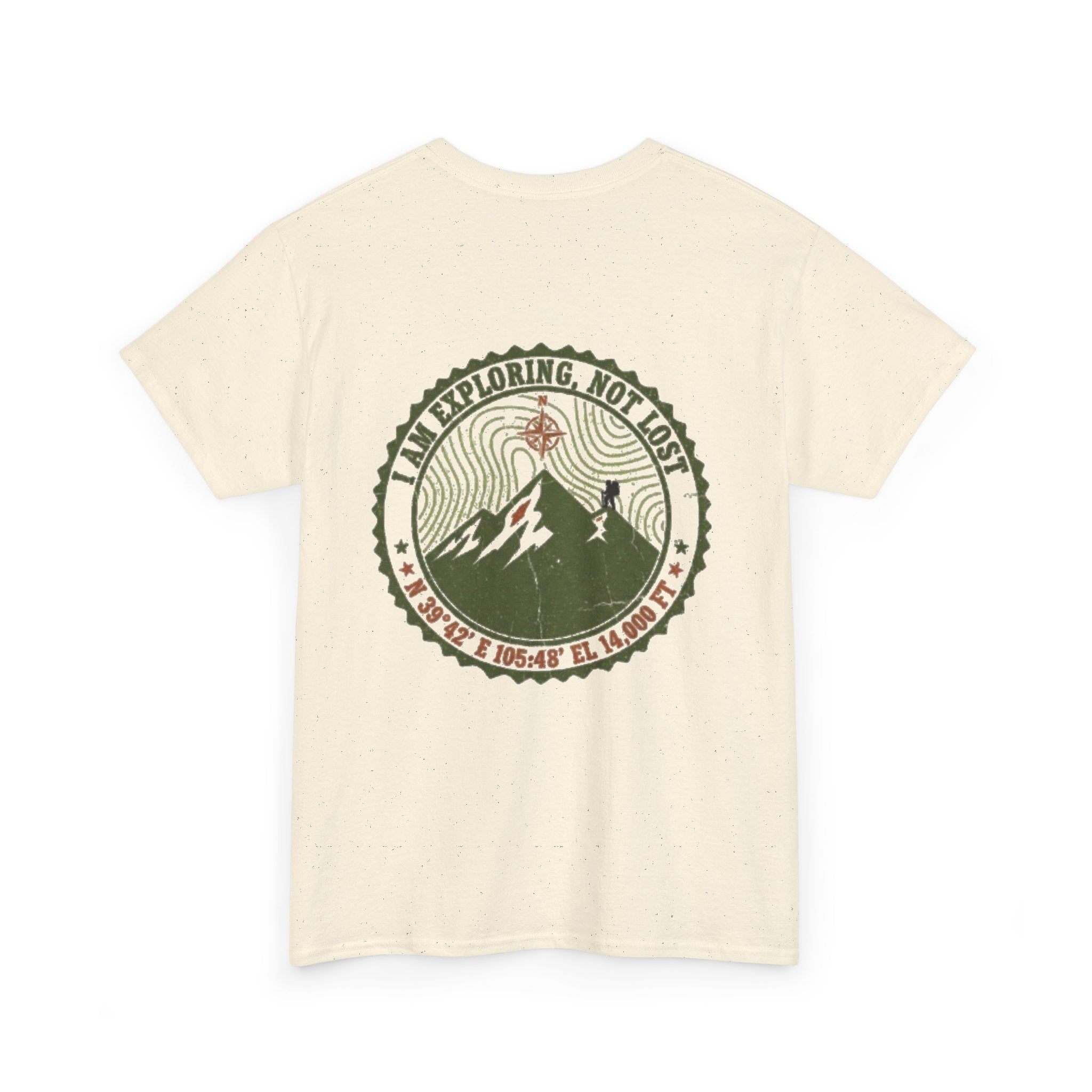 Adventure Mountain Tee – "I Am Exploring, Not Lost" Graphic T-Shirt