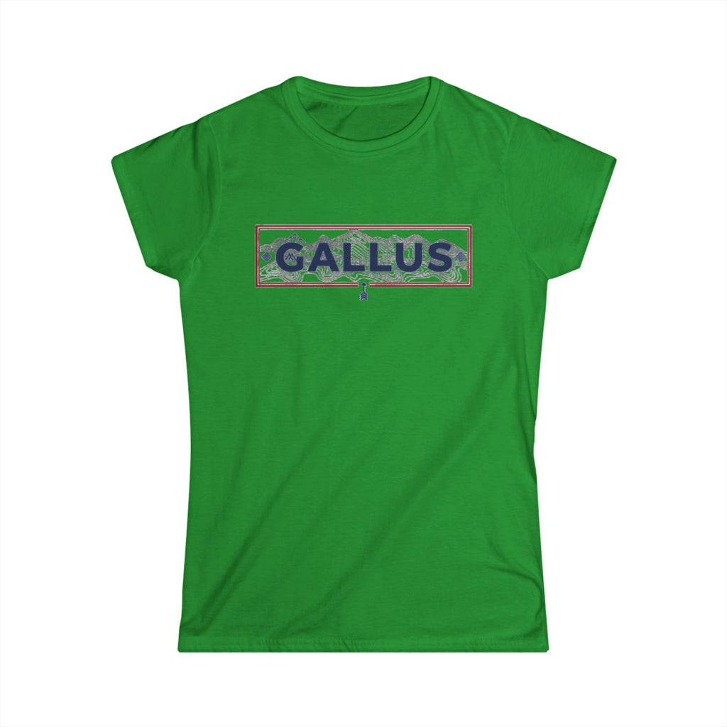 Spain Map Womens Tee — Gallus Logo Travel T‑Shirt