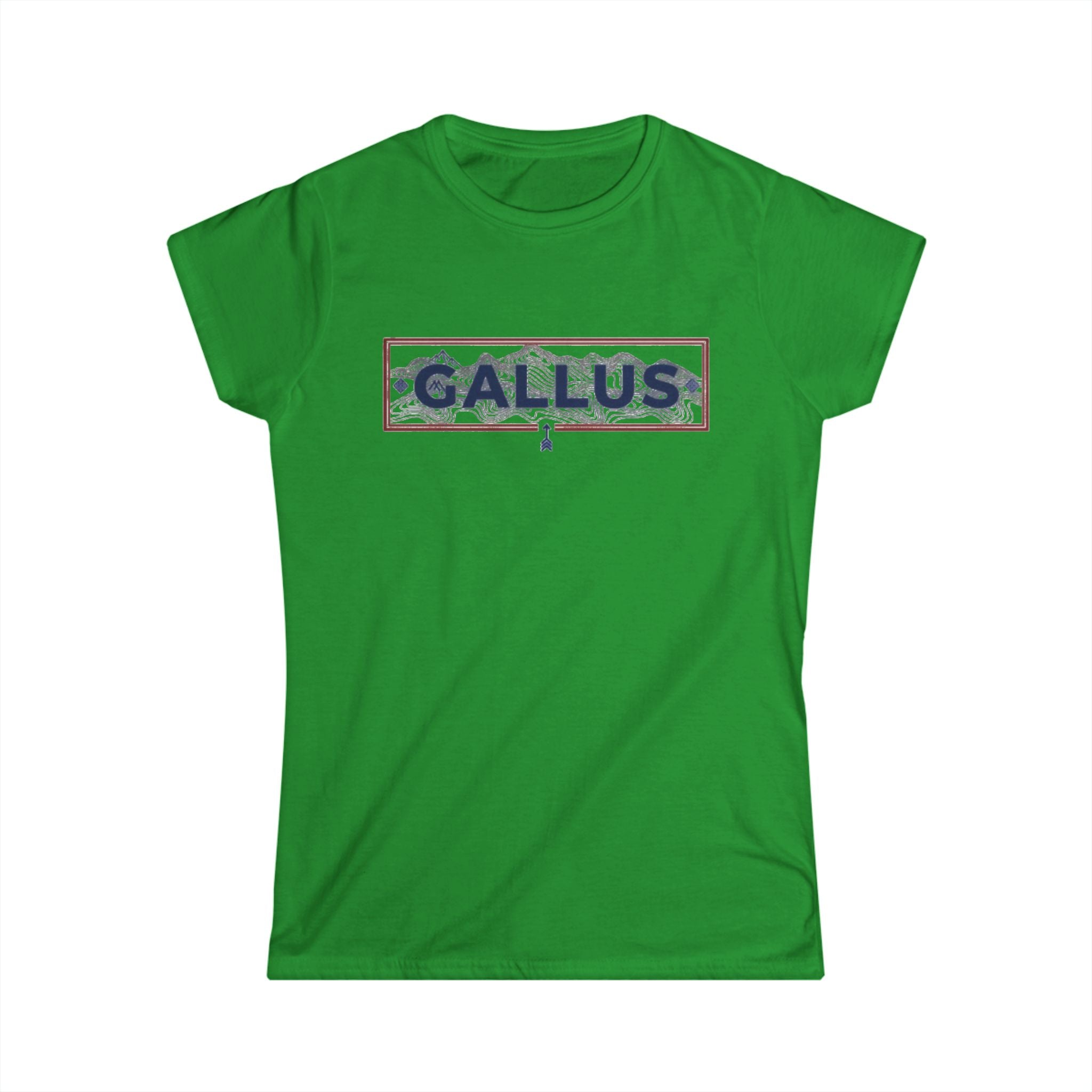 Spain Map Womens Tee — Gallus Logo Travel T‑Shirt