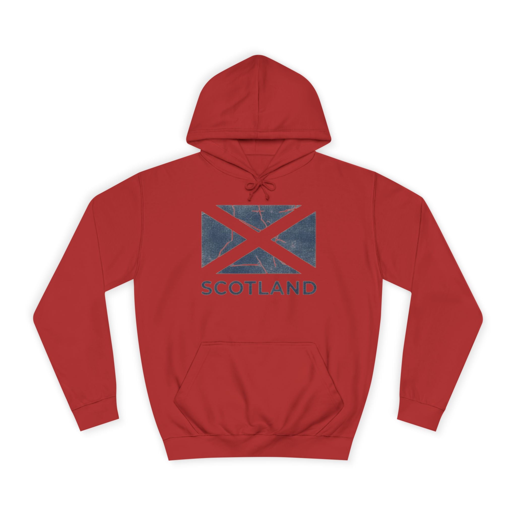 Scotland Saltire Hoodie – Distressed Flag College Pullover