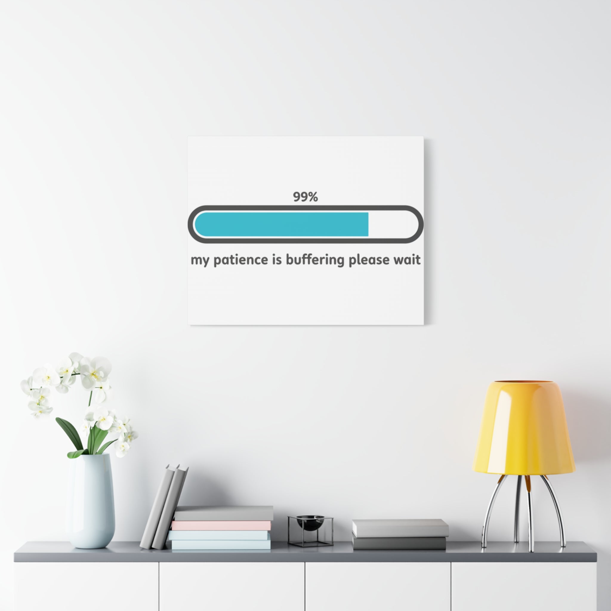 99% Patience Buffering Canvas, Sarcastic Gratitude, Tired Humor