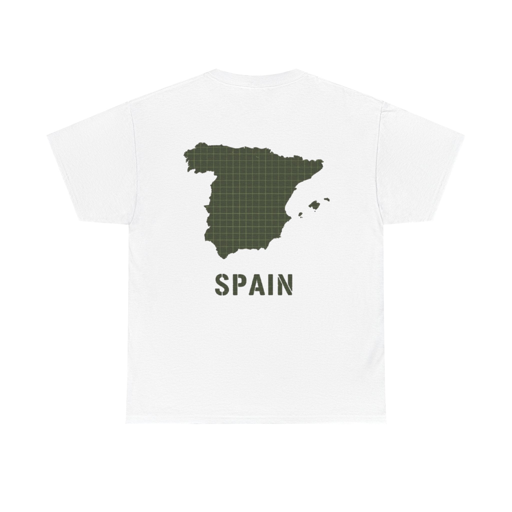 Spain Map Graphic Tee — Minimalist Travel T‑Shirt
