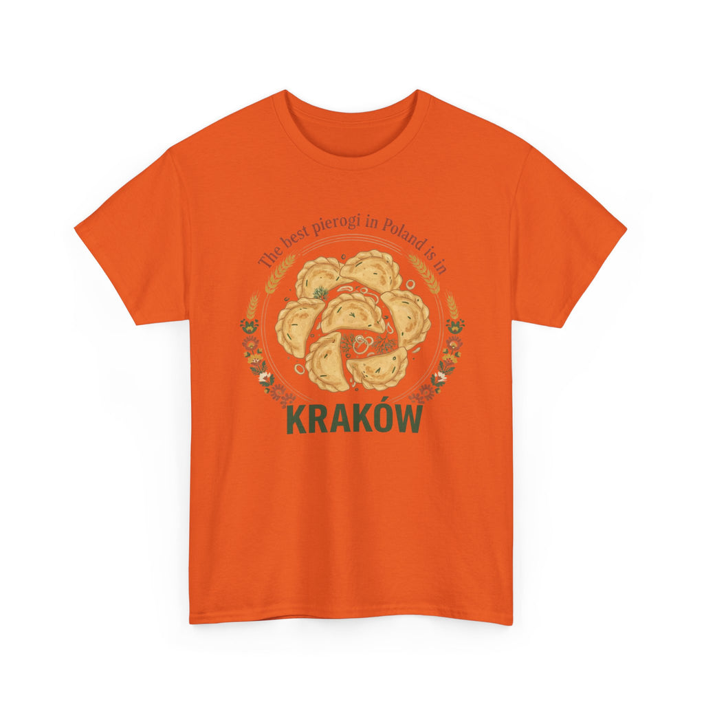 Kraków Pierogi Graphic Tee — "The best pierogi in Poland is in KRAKÓW" T-Shirt