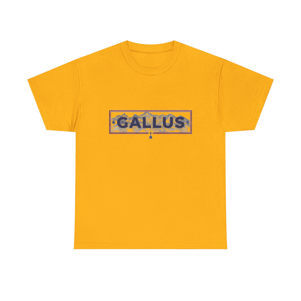 Gallus Adventure Tee — "I Am Exploring, Not Lost" Mountain Graphic T-Shirt