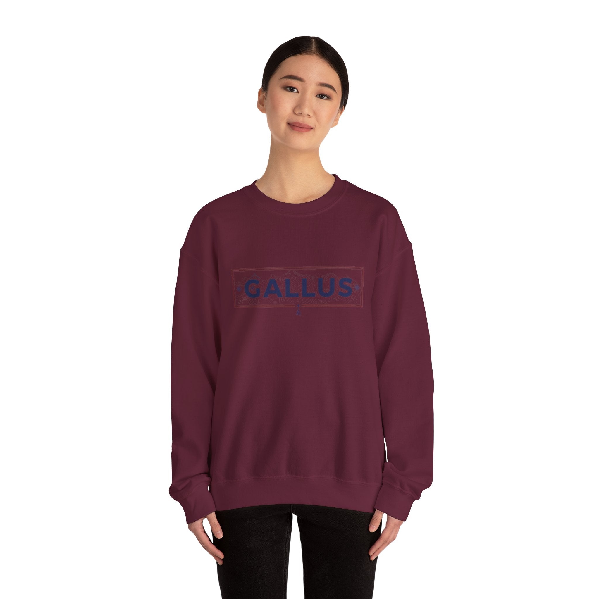 Spain Map Crewneck Sweatshirt — GALLUS Logo Travel Pullover