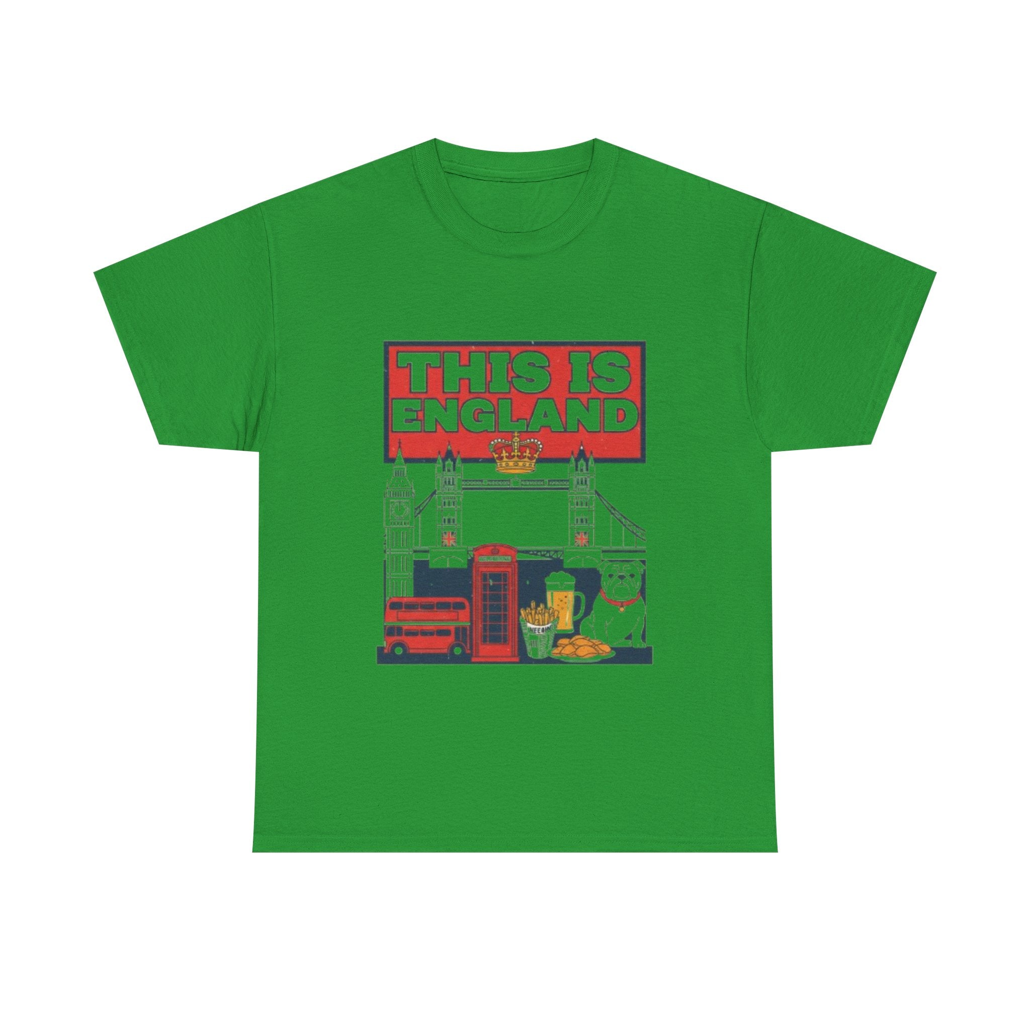 This Is England Graphic Tee — London Icons Shirt (Telephone Box, Double-Decker, Pub)