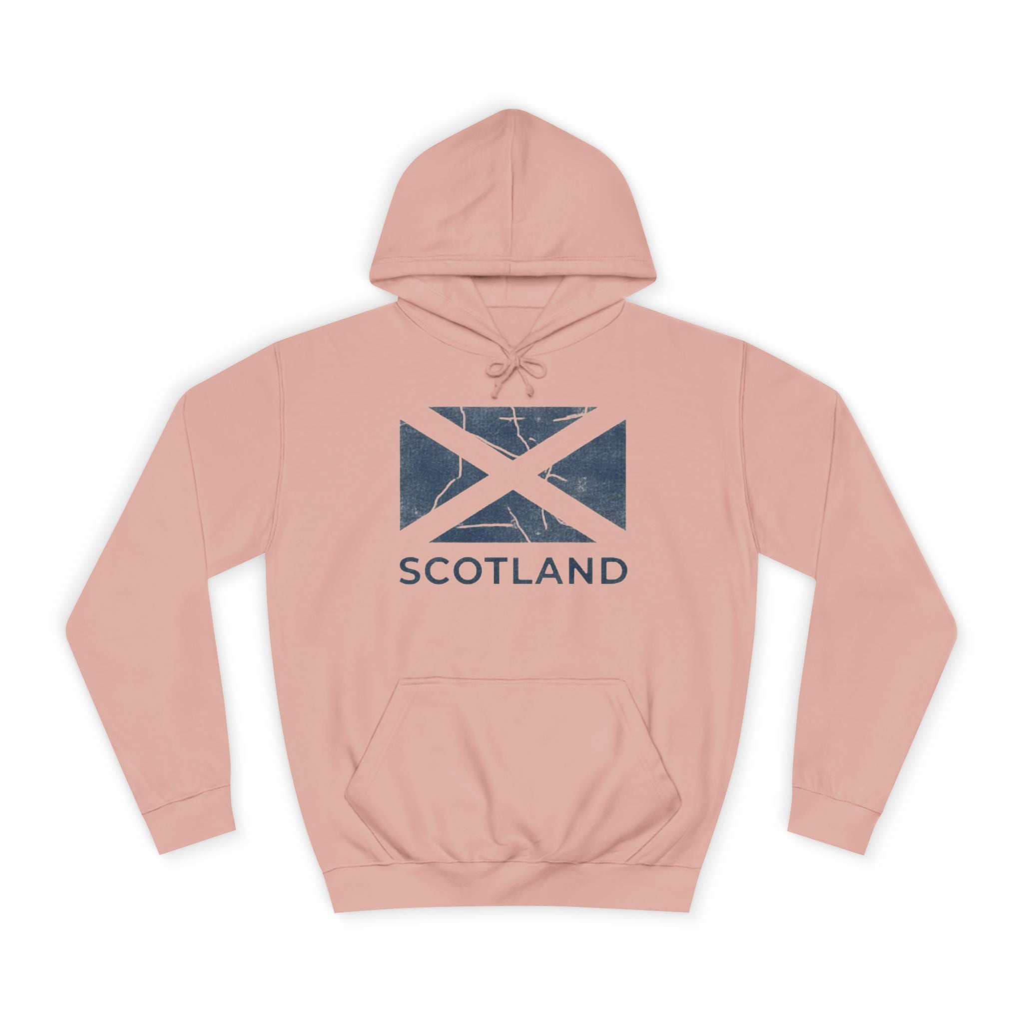 Scotland Saltire Hoodie – Distressed Flag College Pullover