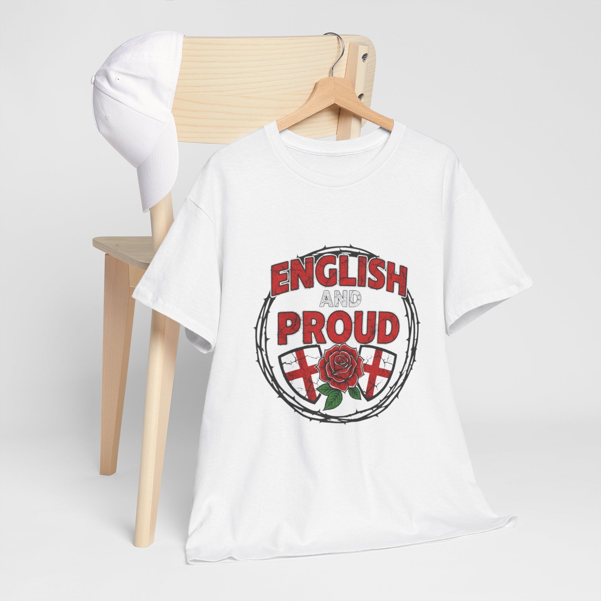 English and Proud T-Shirt — St. George Rose Patriotic Tee