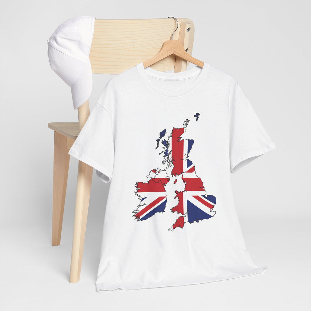 UK Map Flag T-Shirt — British Union Jack Graphic Tee