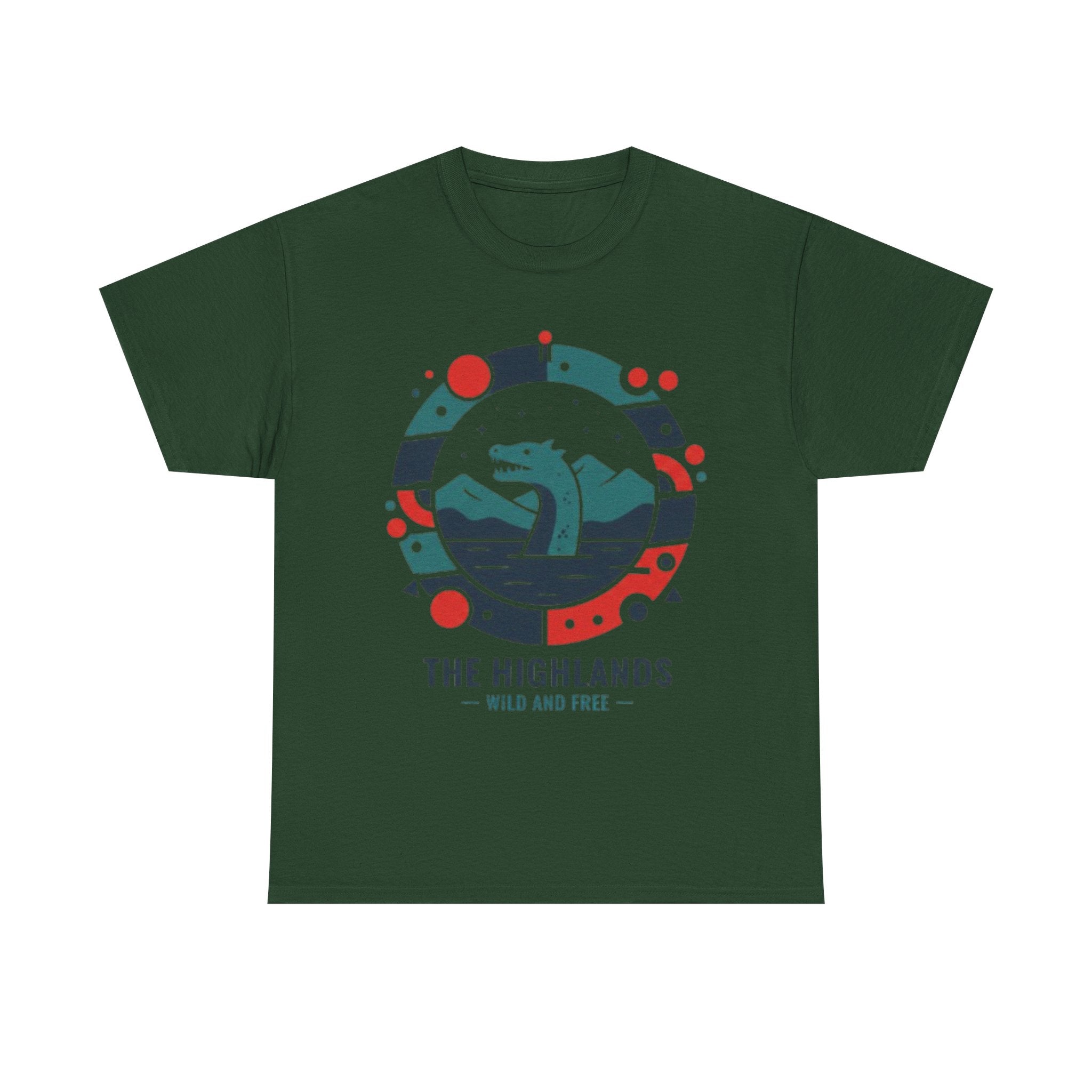 Highlands Waves Tee — "The Highlands: Wild and Free" Graphic T‑Shirt