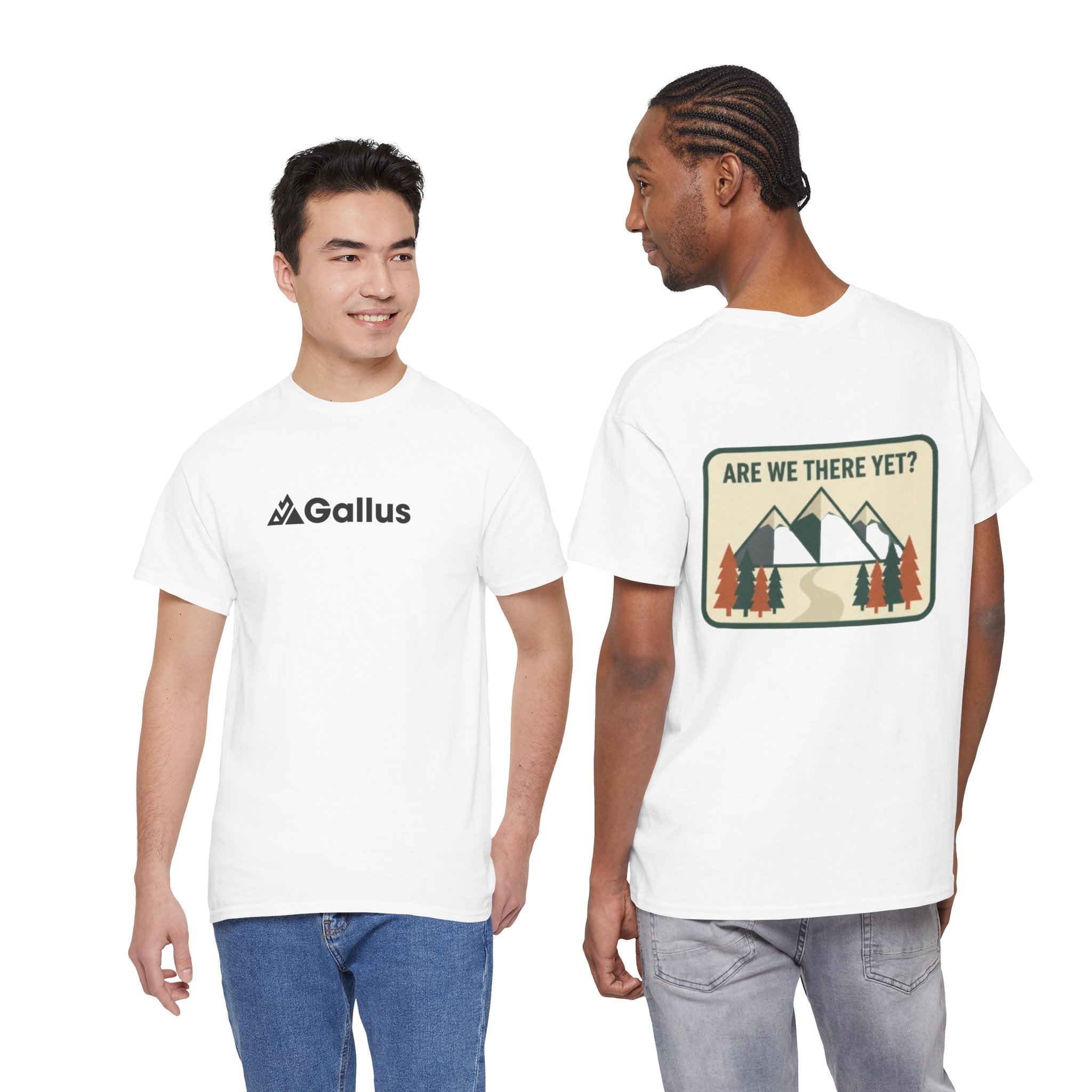 Are We There Yet? Mountain Graphic Tee — 'GALLUS' Adventure Travel T-Shirt