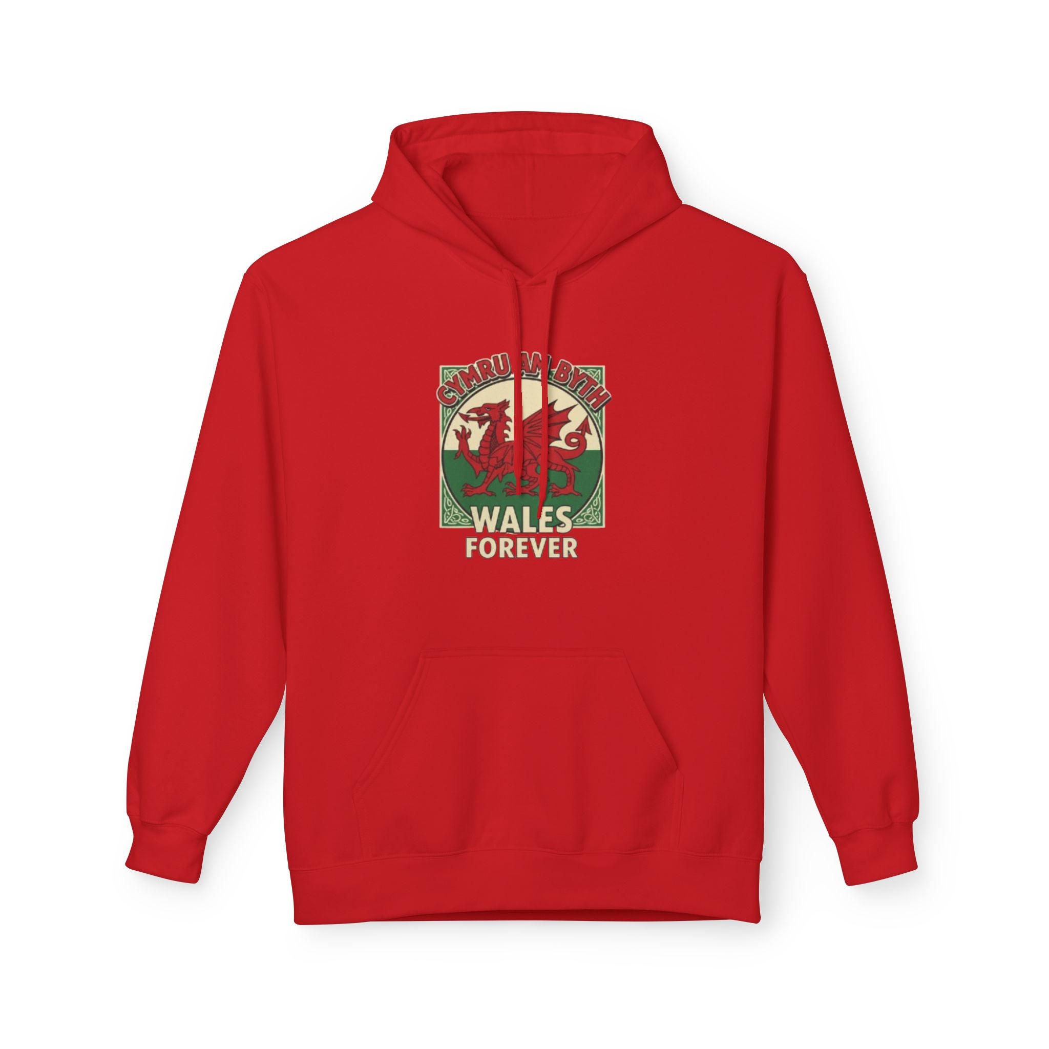 Wales Forever Hoodie — Vintage Welsh Dragon Graphic