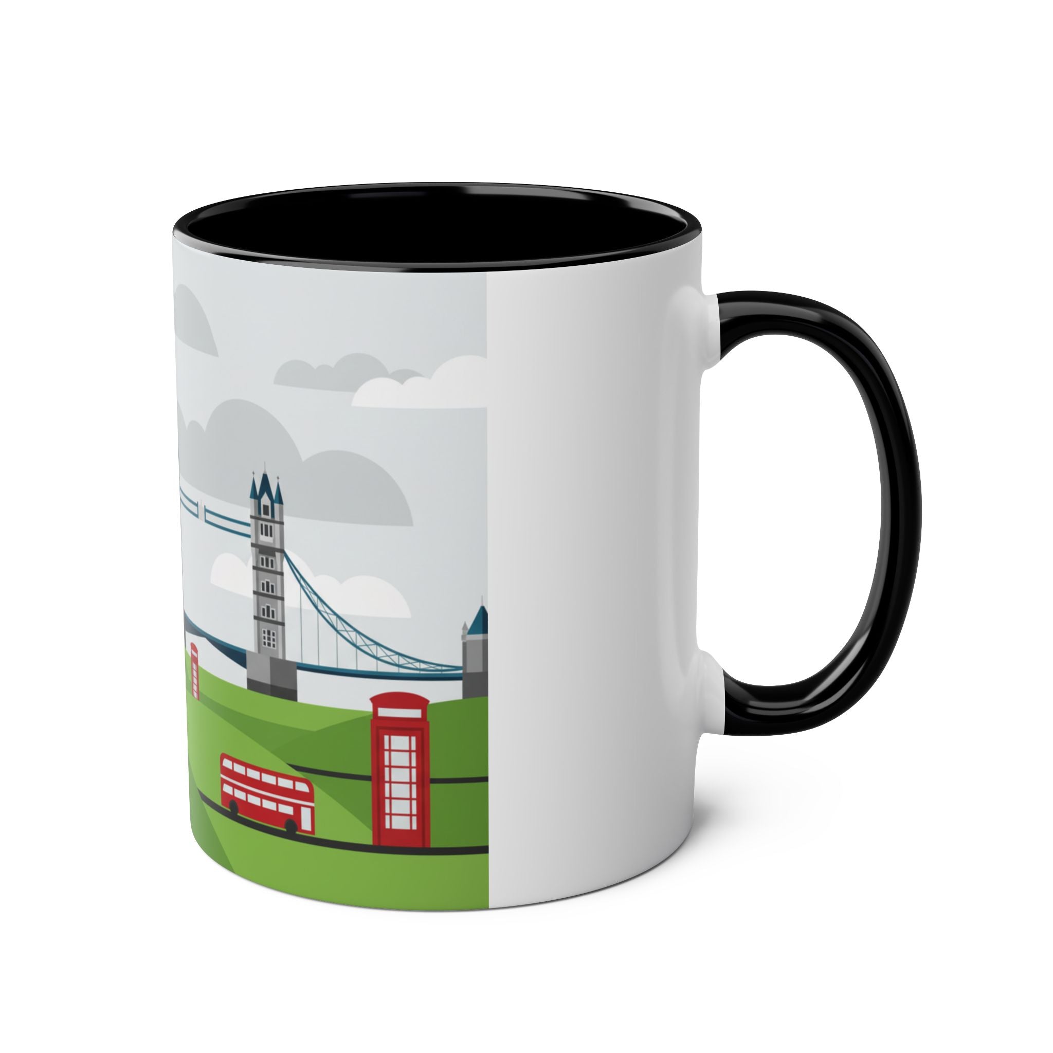 Two-Tone Coffee Mugs, 11oz