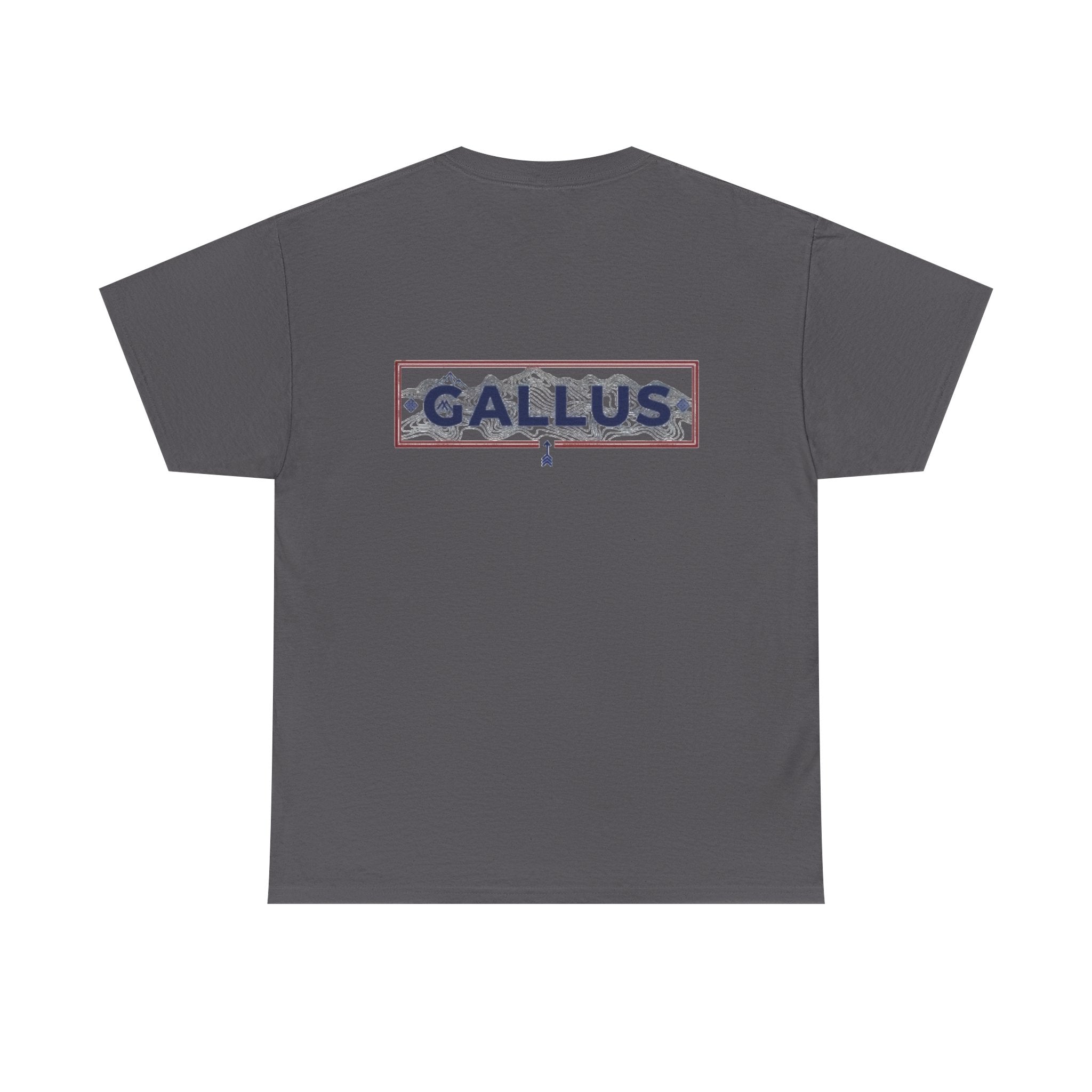 Gallus Logo T-Shirt — Minimal Retro Chest & Back Graphic Tee