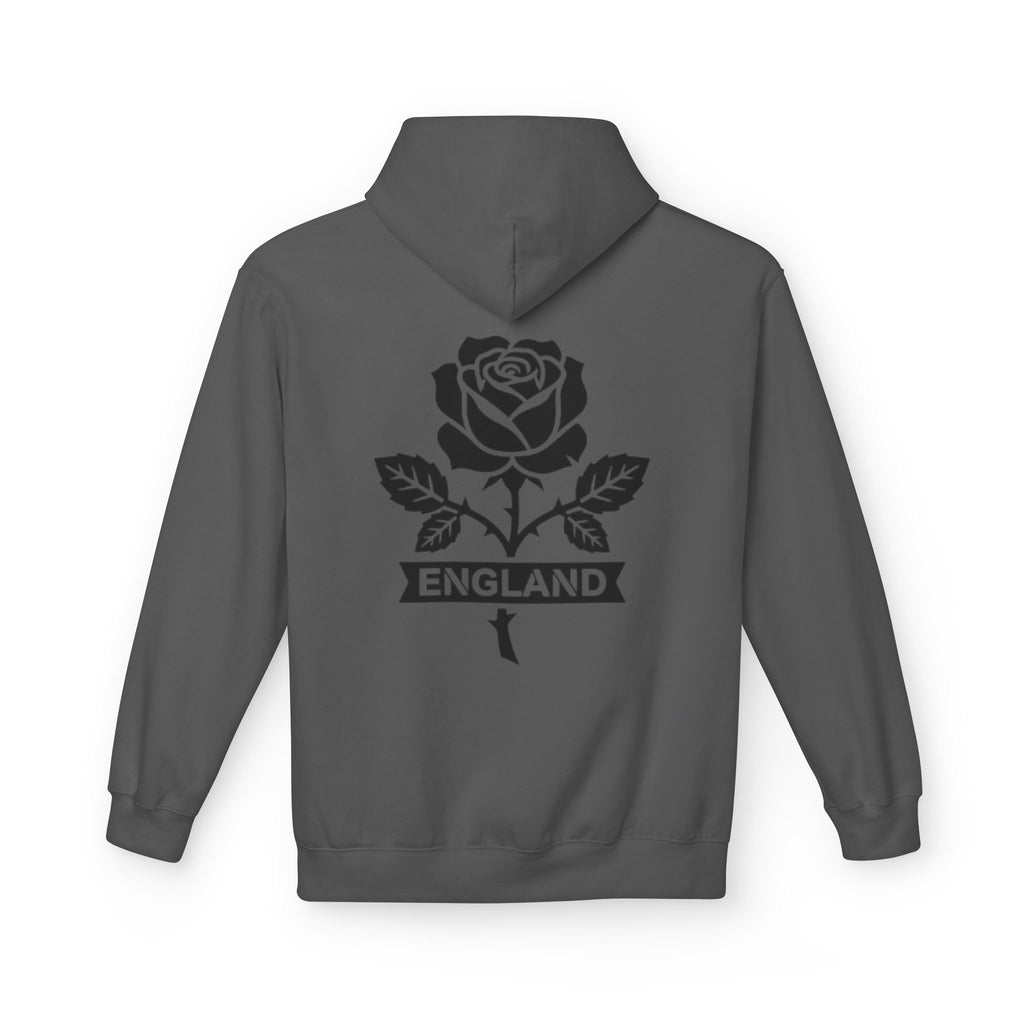 England Rose Hoodie – Vintage Floral Emblem Pullover